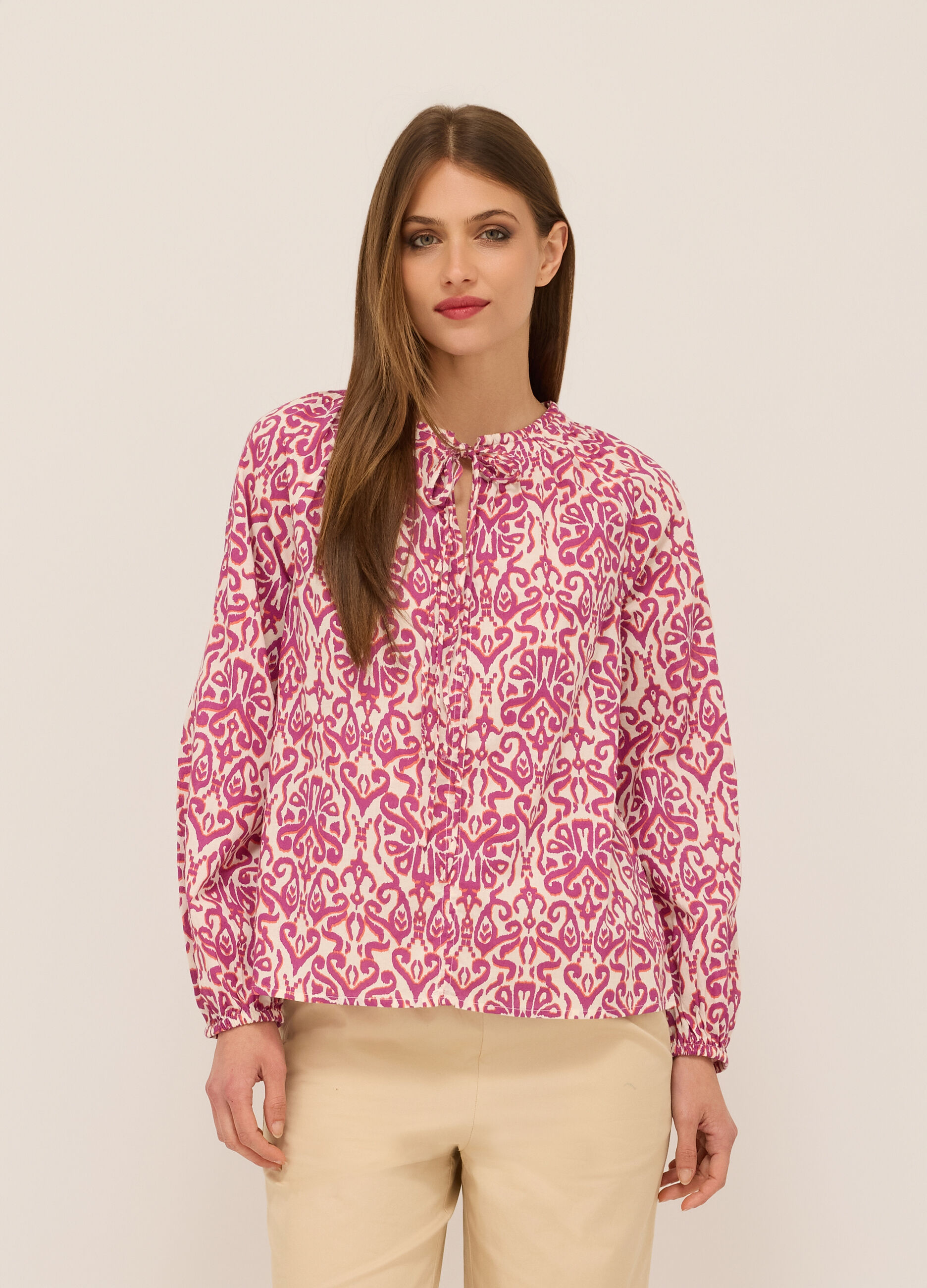 Blusa in puro cotone donna