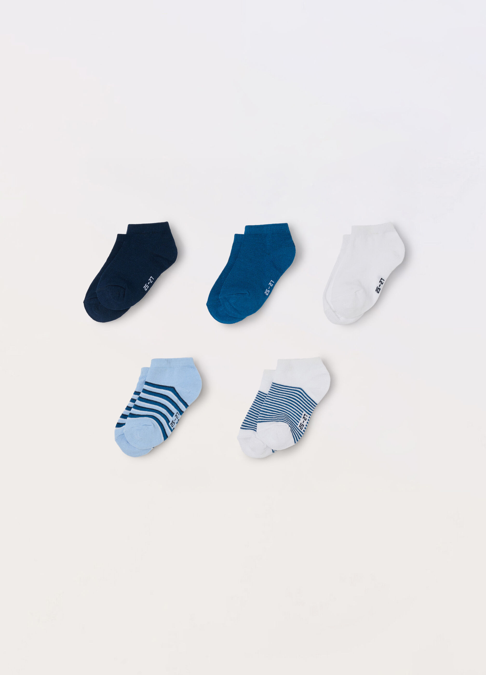 Pack 5 calze corte misto cotone