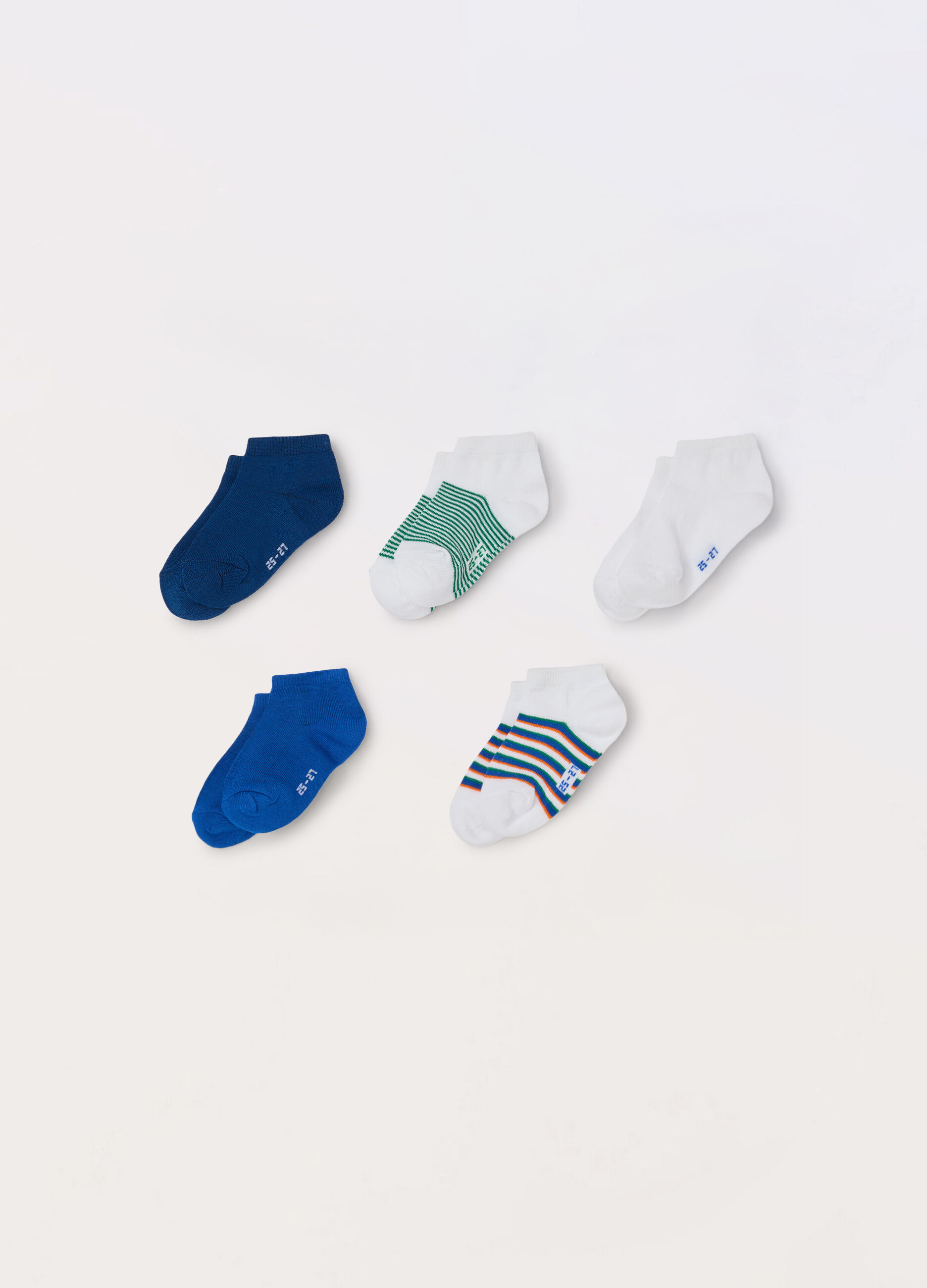 Pack 5 calze corte misto cotone