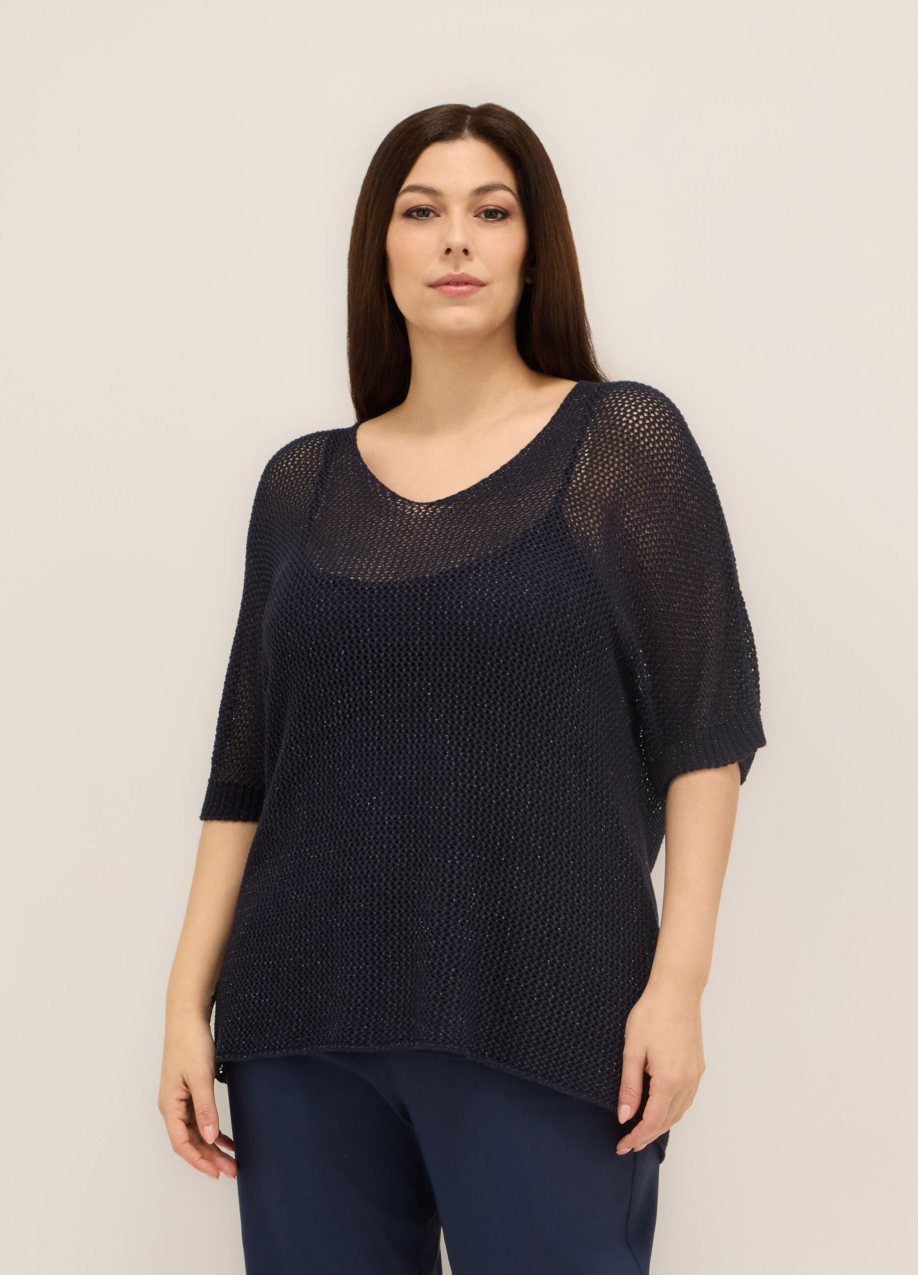Tricot misto viscosa donna curvy