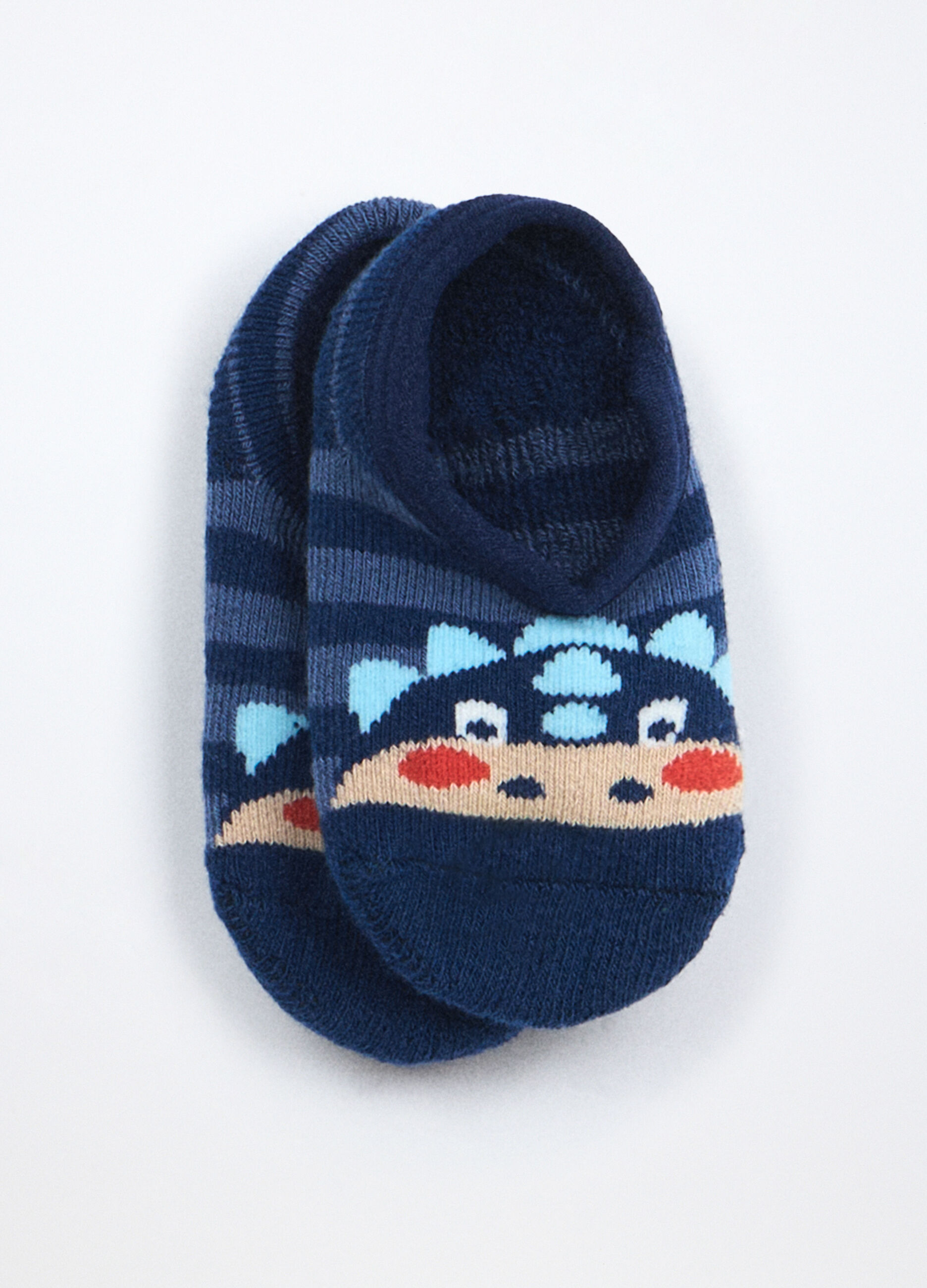 Scarpine antiscivolo in spugna misto cotone neonato