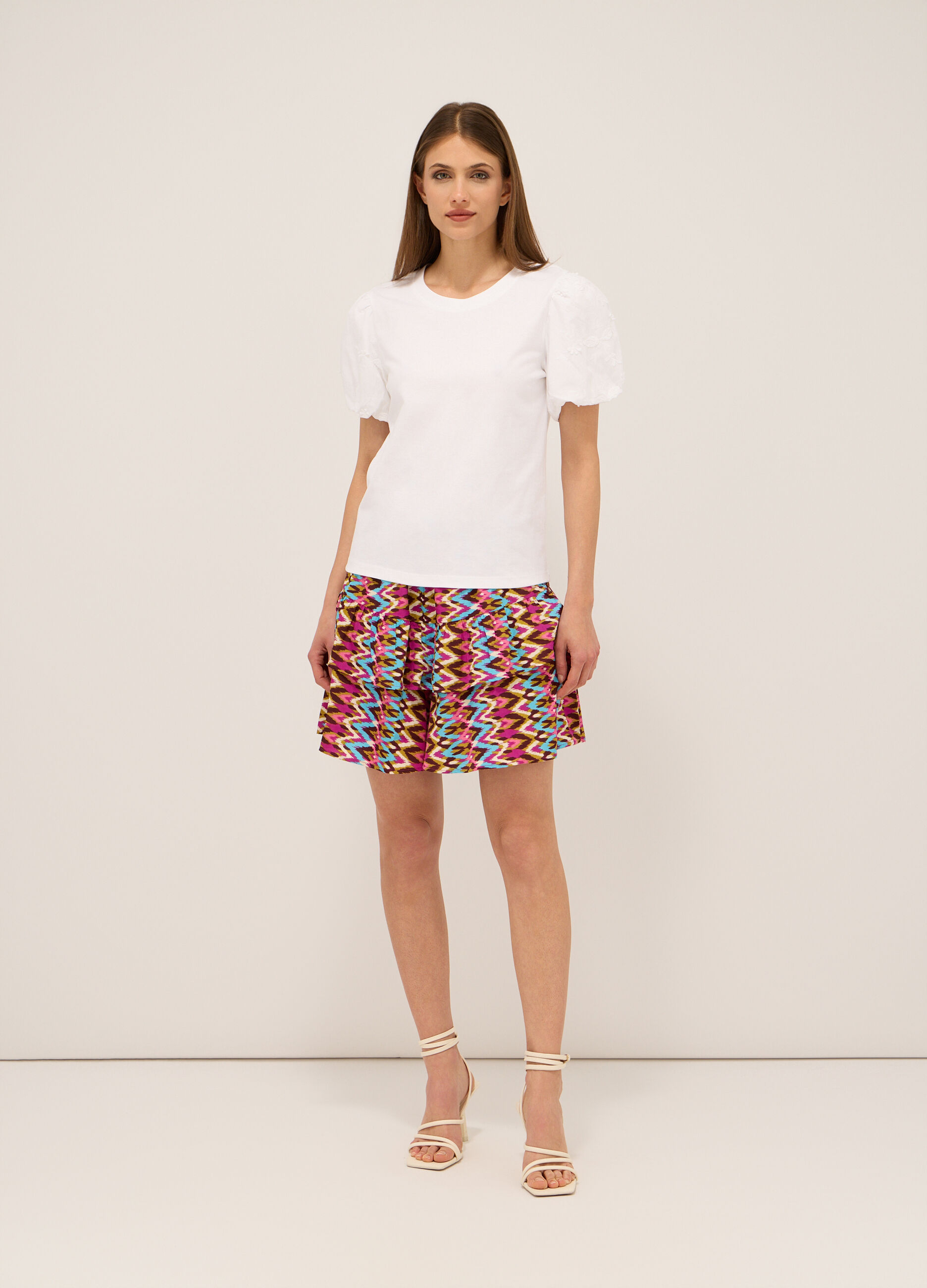 Shorts con stampa donna