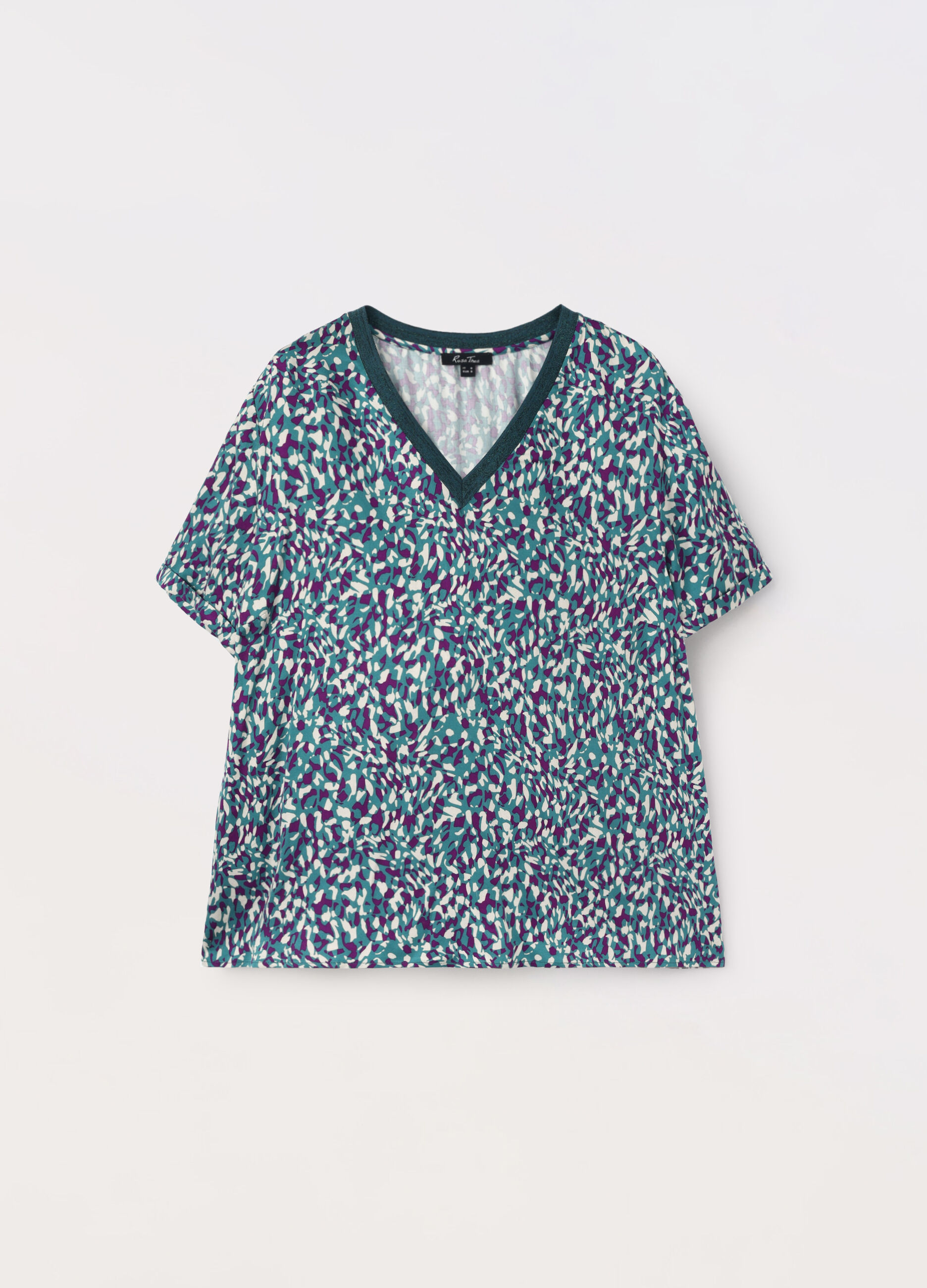 Blusa in pura viscosa donna curvy