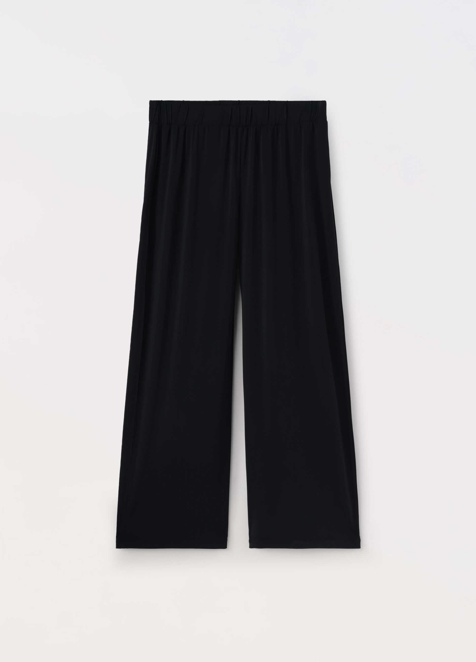 Pantaloni palazzo in tessuto stretch donna curvy