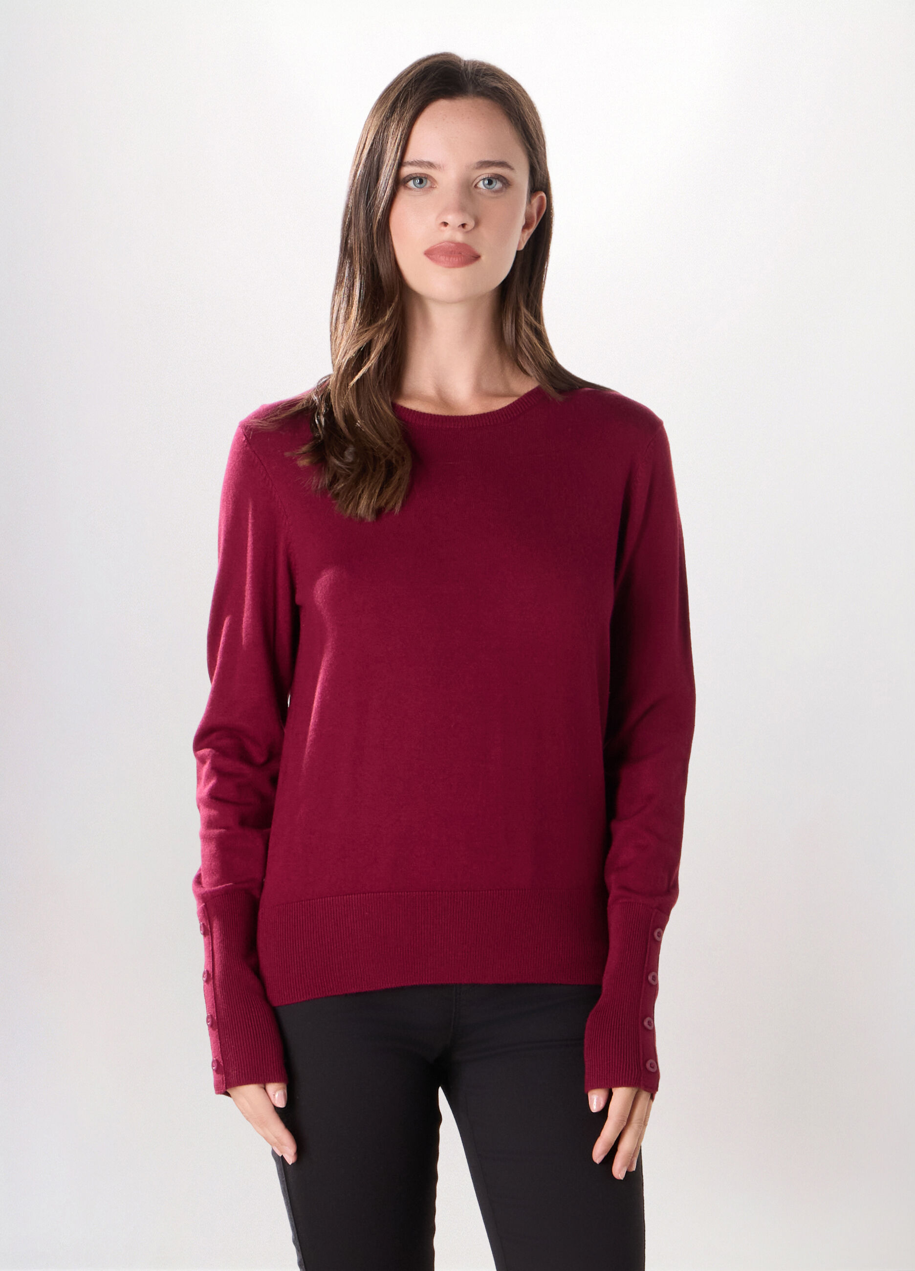 Pullover misto viscosa donna