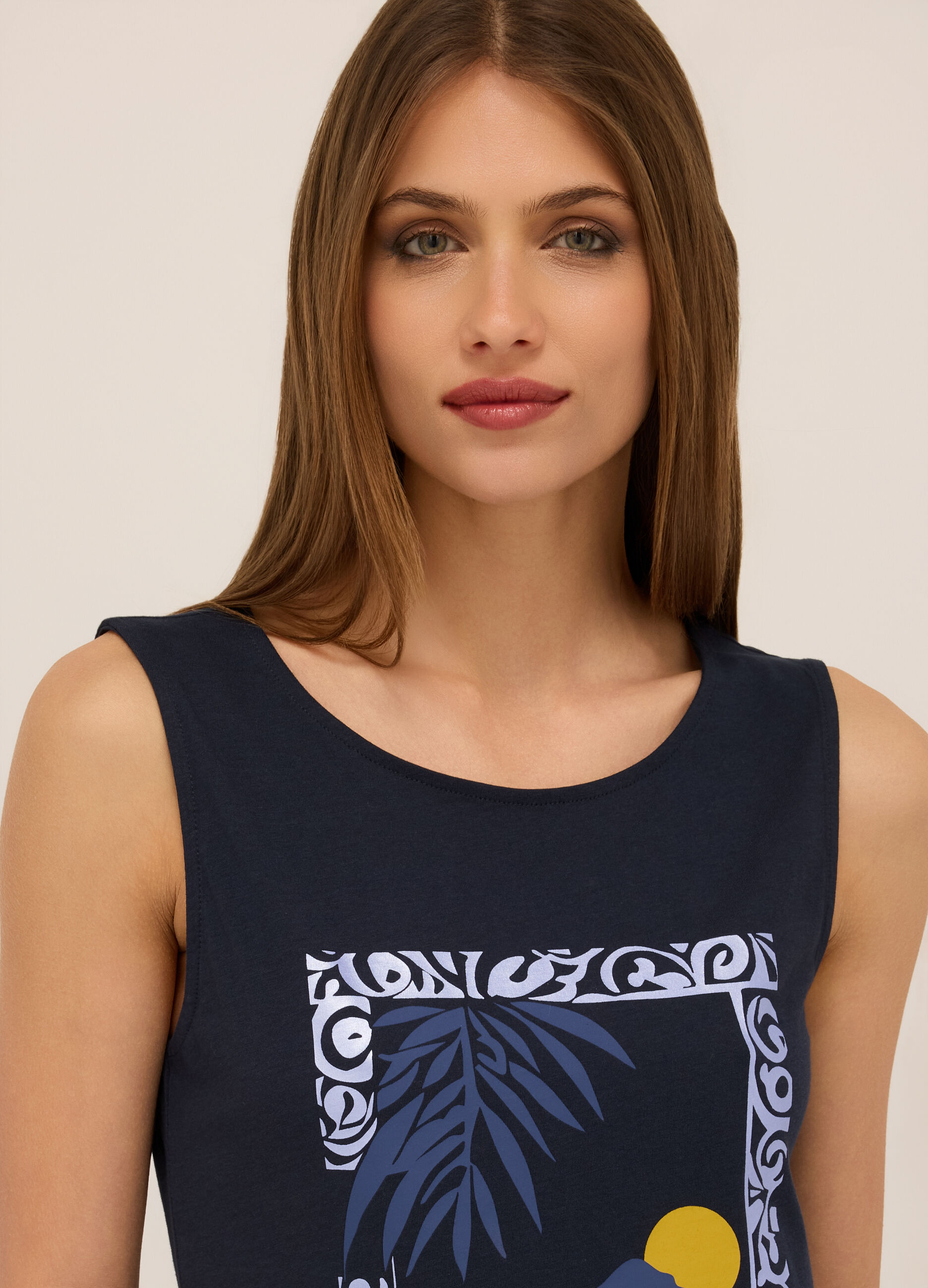 Canotta in jersey di puro cotone donna 4 Canotta in jersey di puro cotone donna