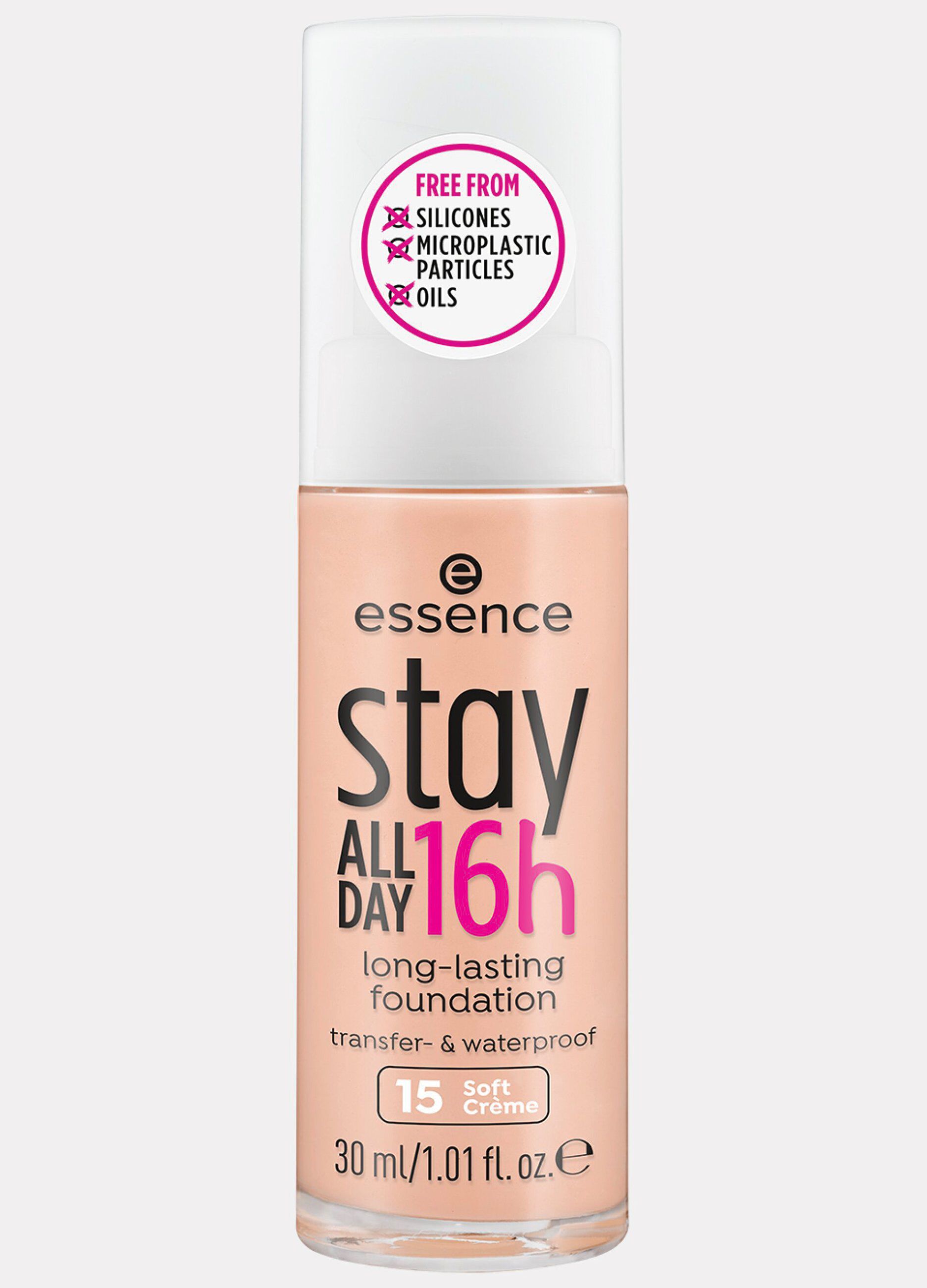Essence stay all day 16h long-lasting fondotinta viso 15