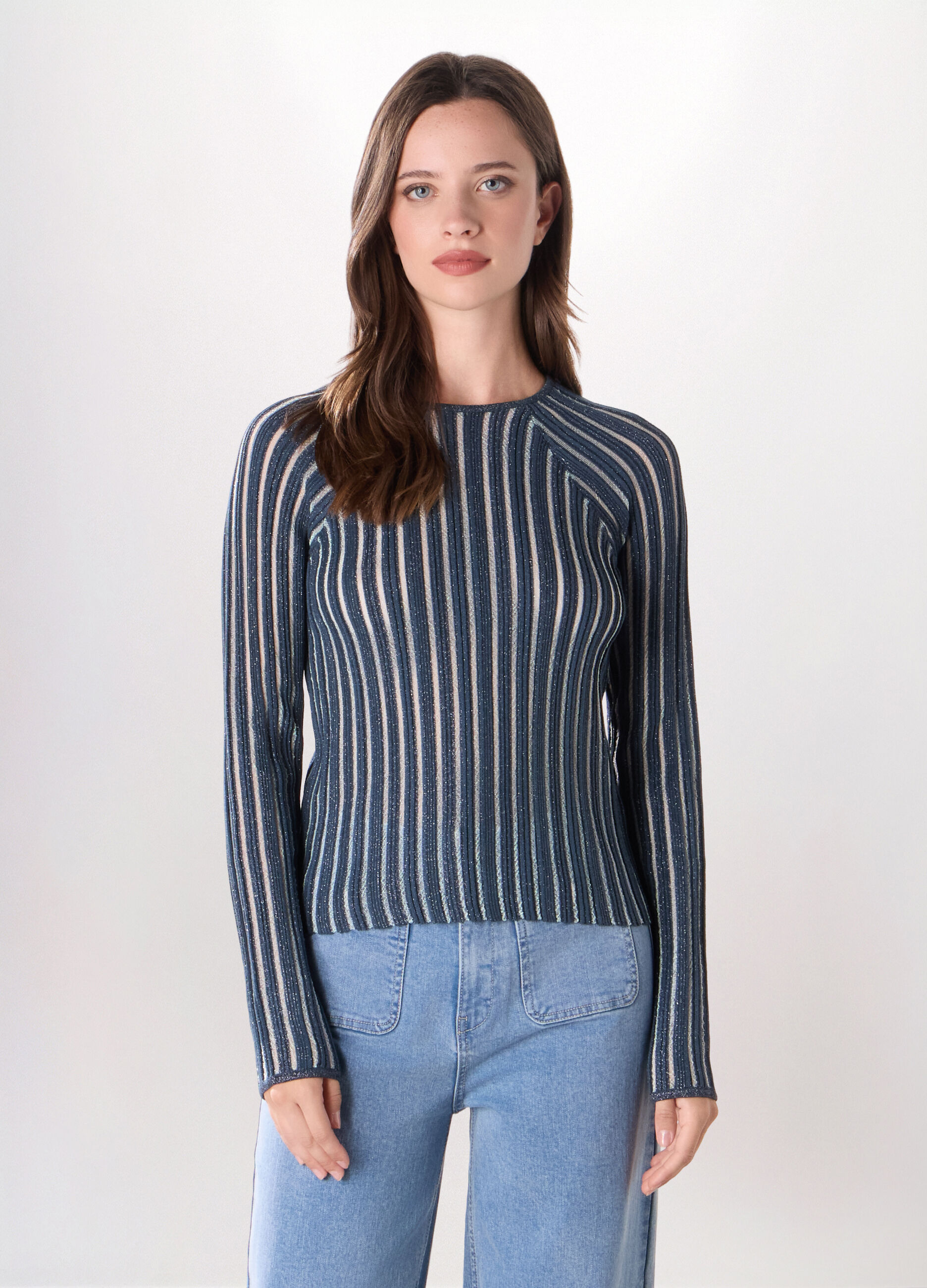 Pullover misto viscosa donna