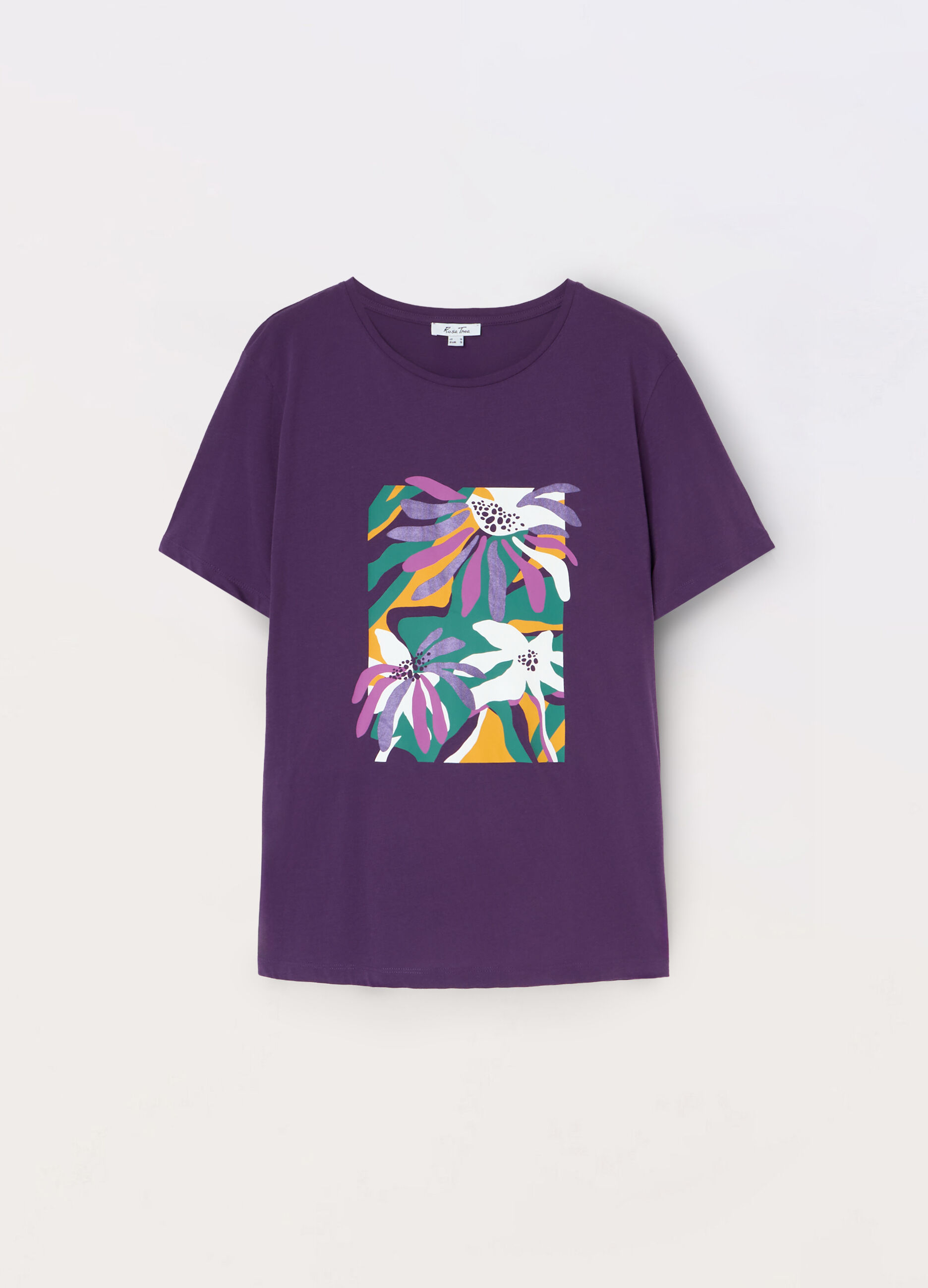 T-shirt in jersey di puro cotone donna curvy