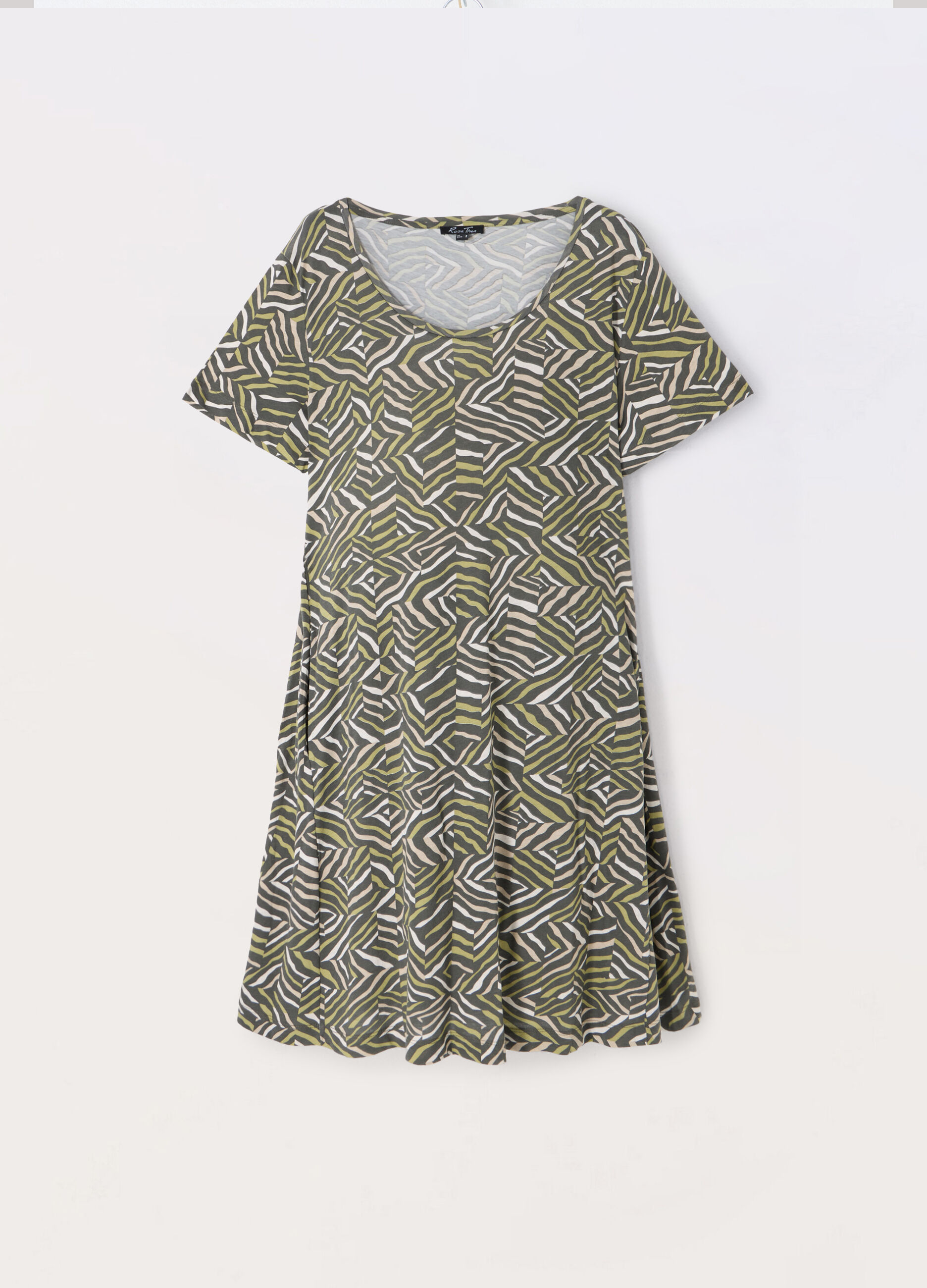 Abito in jersey di puro cotone donna curvy