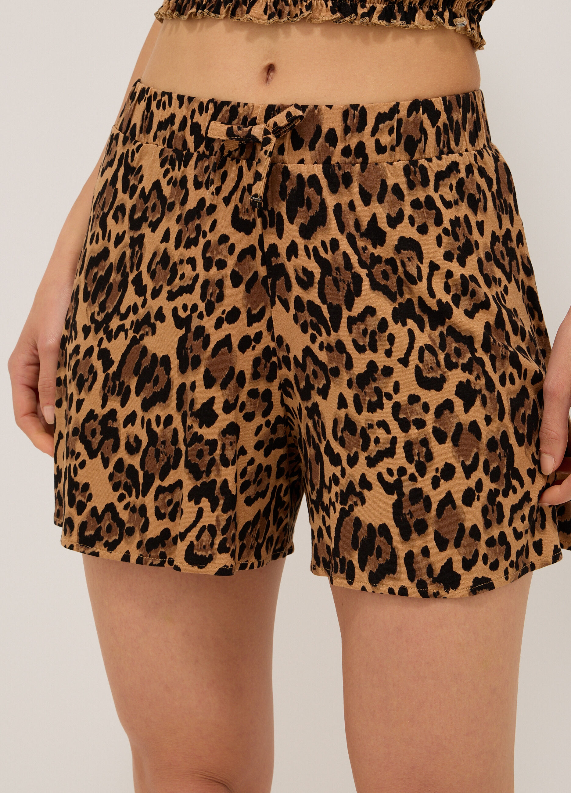 Shorts in jersey di misto viscosa donna 4 Shorts in jersey di misto viscosa donna