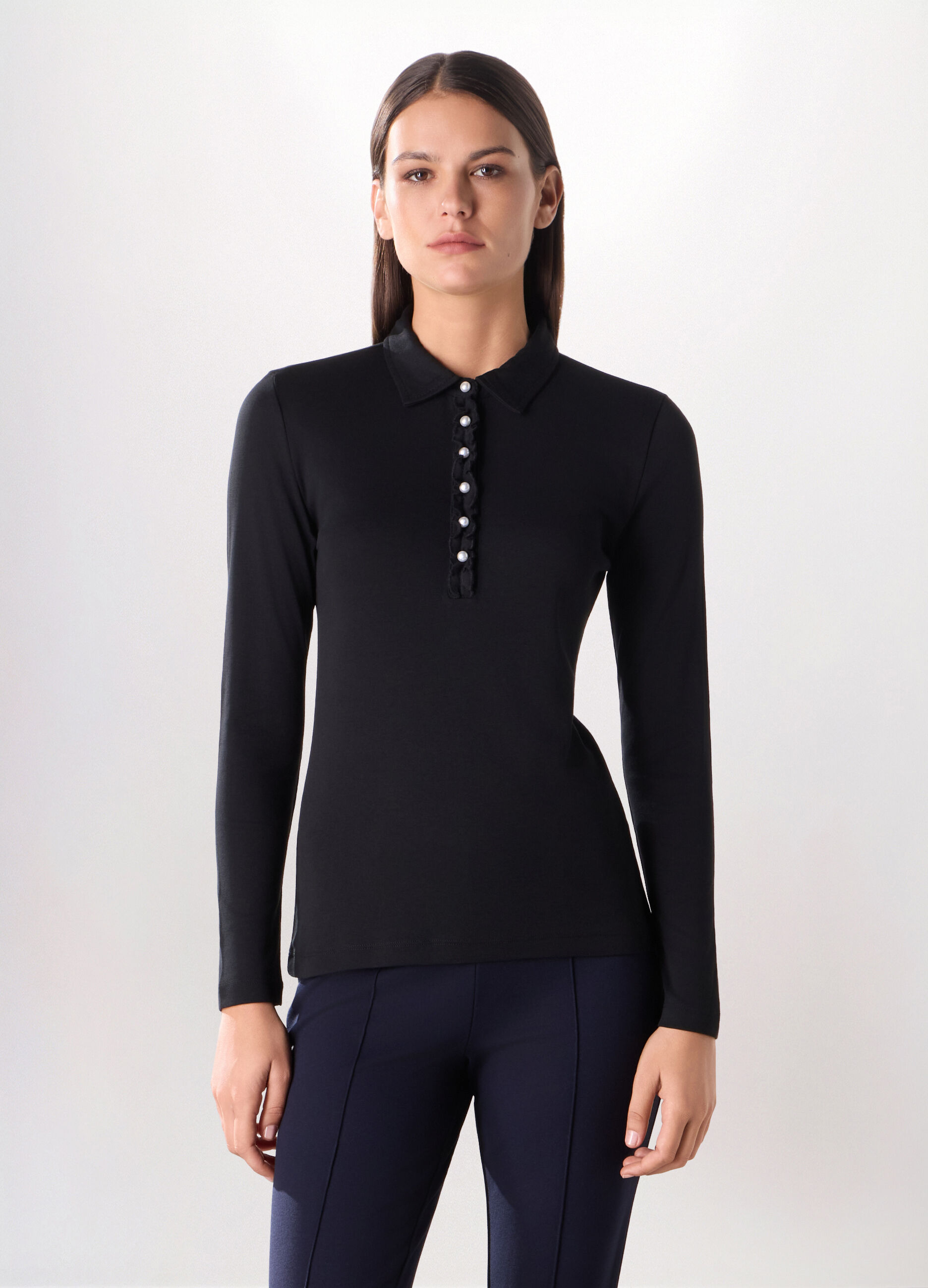 Polo in pura viscosa donna