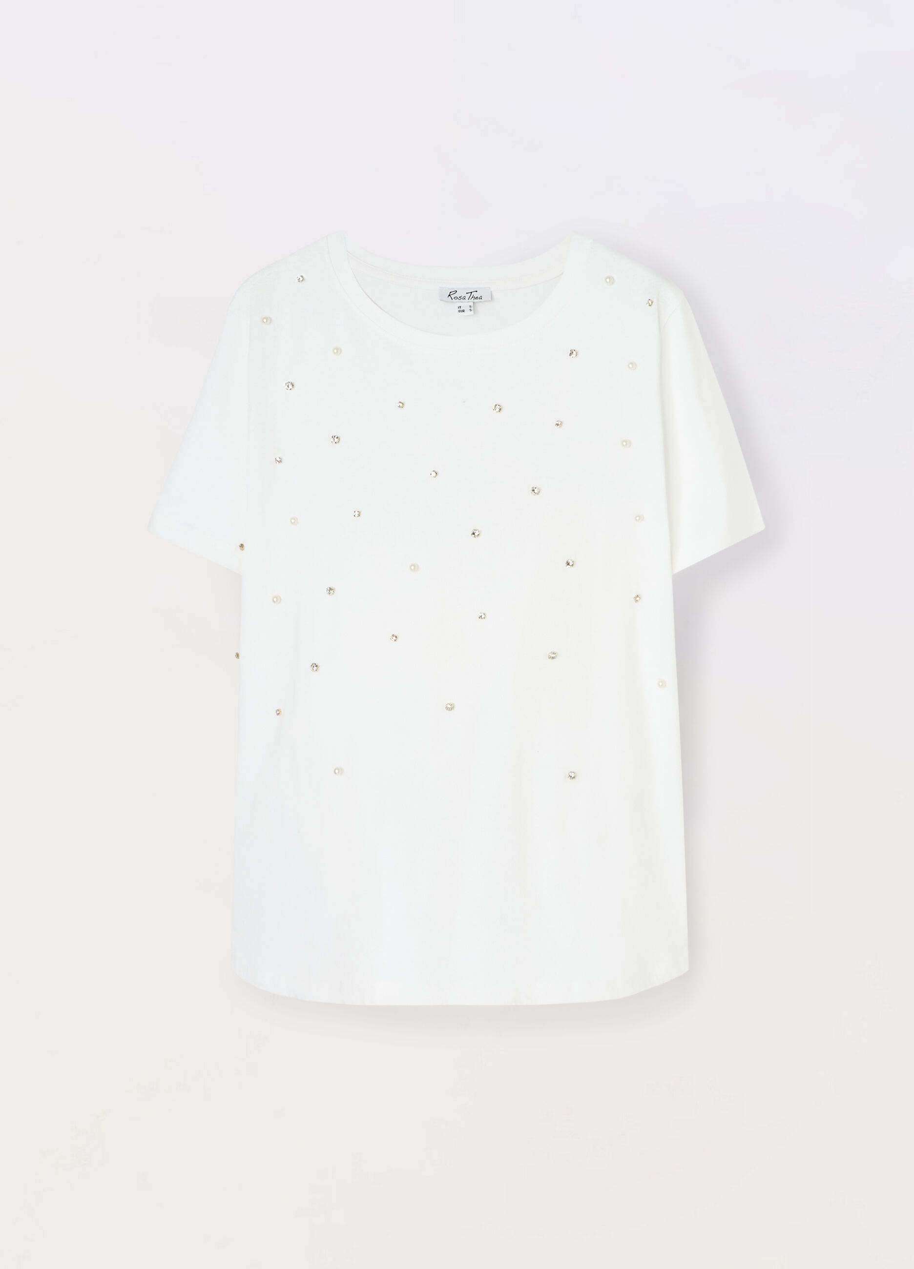 T-shirt in jersey di puro cotone donna curvy