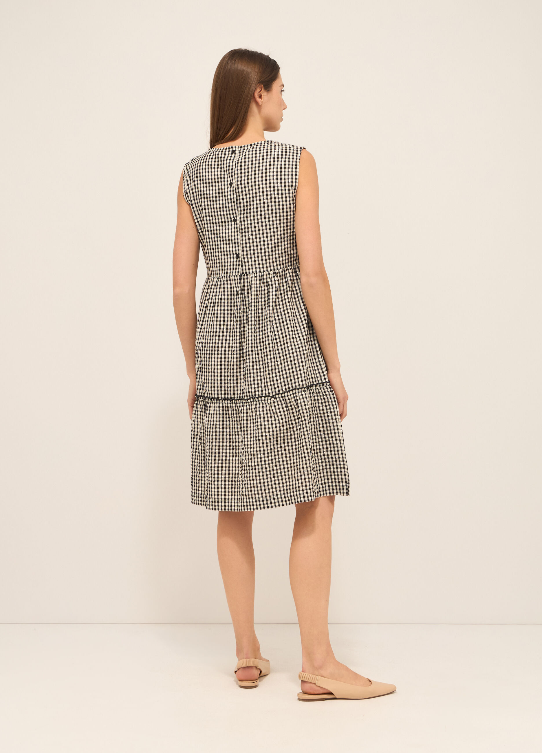 Abito in cotone seersucker donna 3 Abito in cotone seersucker donna