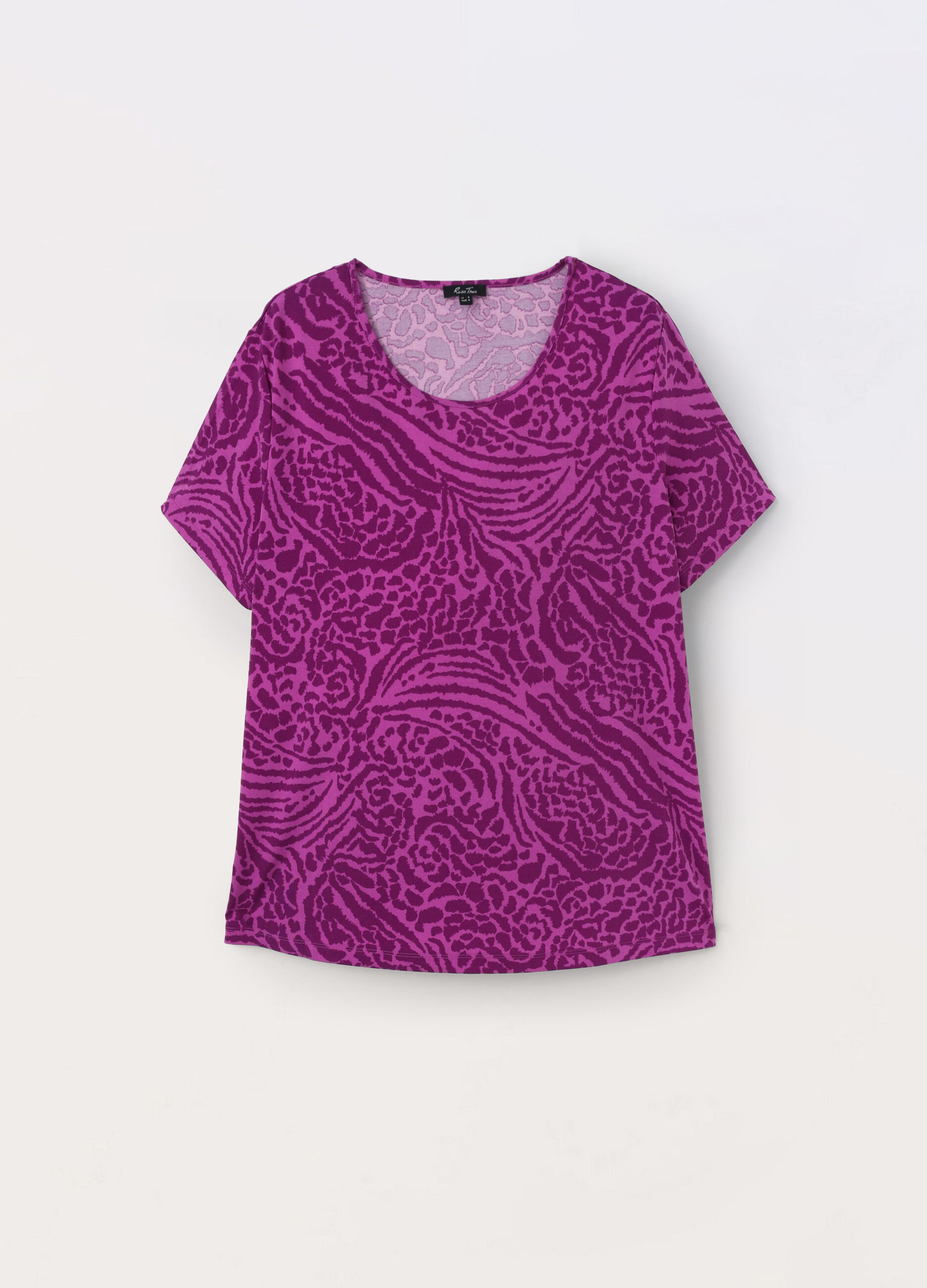 T-shirt in jersey stretch donna curvy