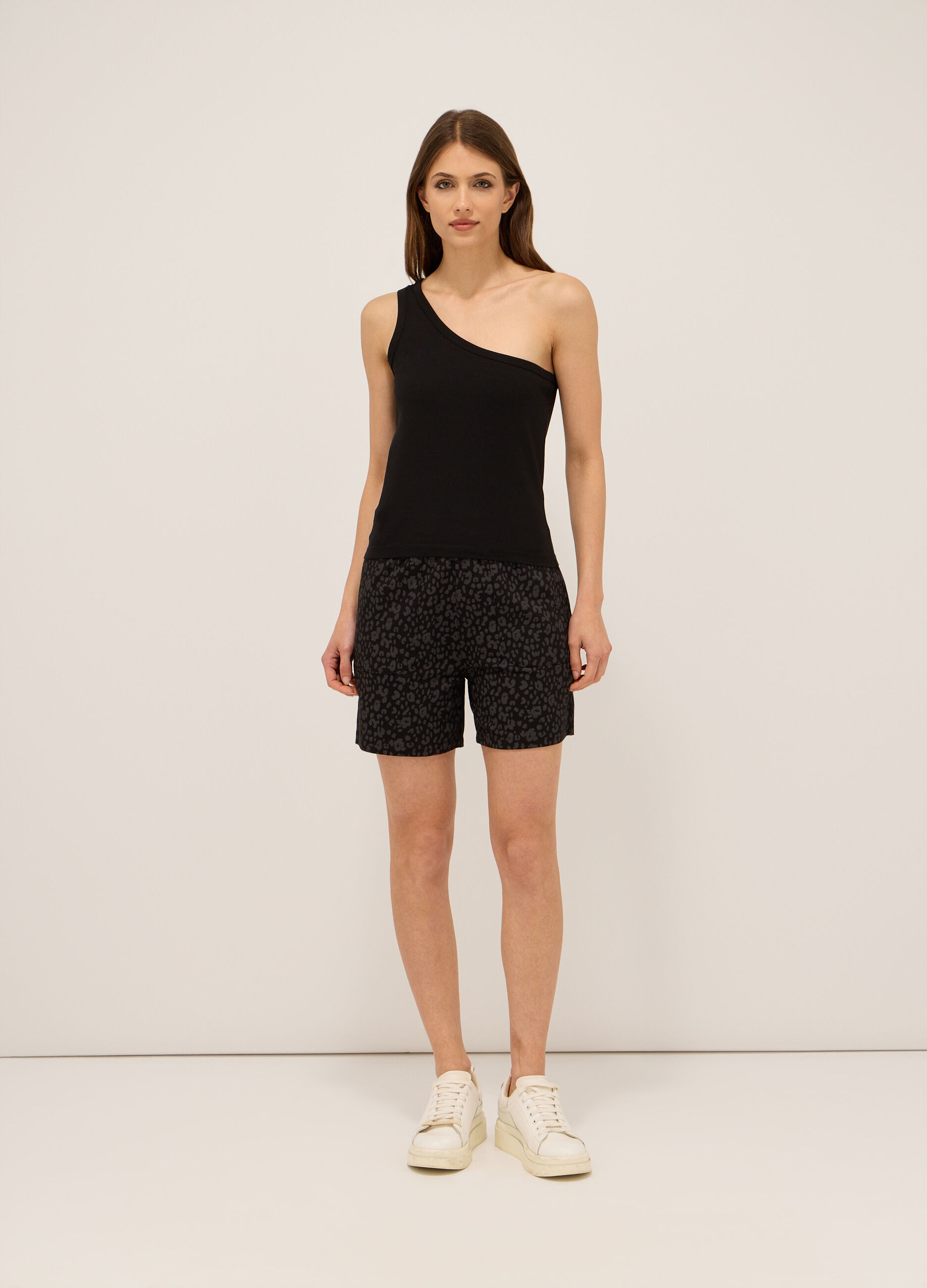 Shorts in french terry di puro cotone donna