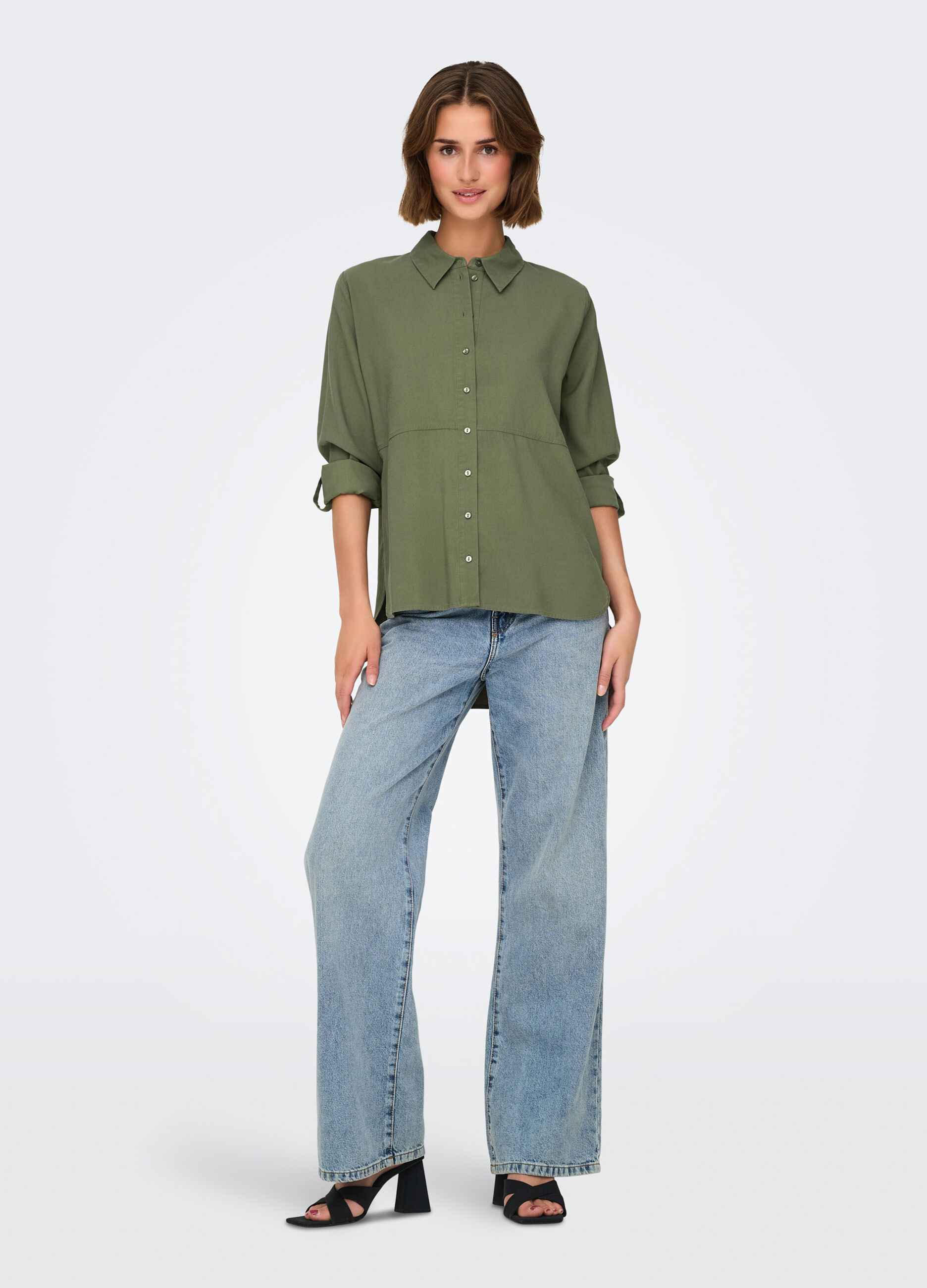 Camicia con risvolto donna