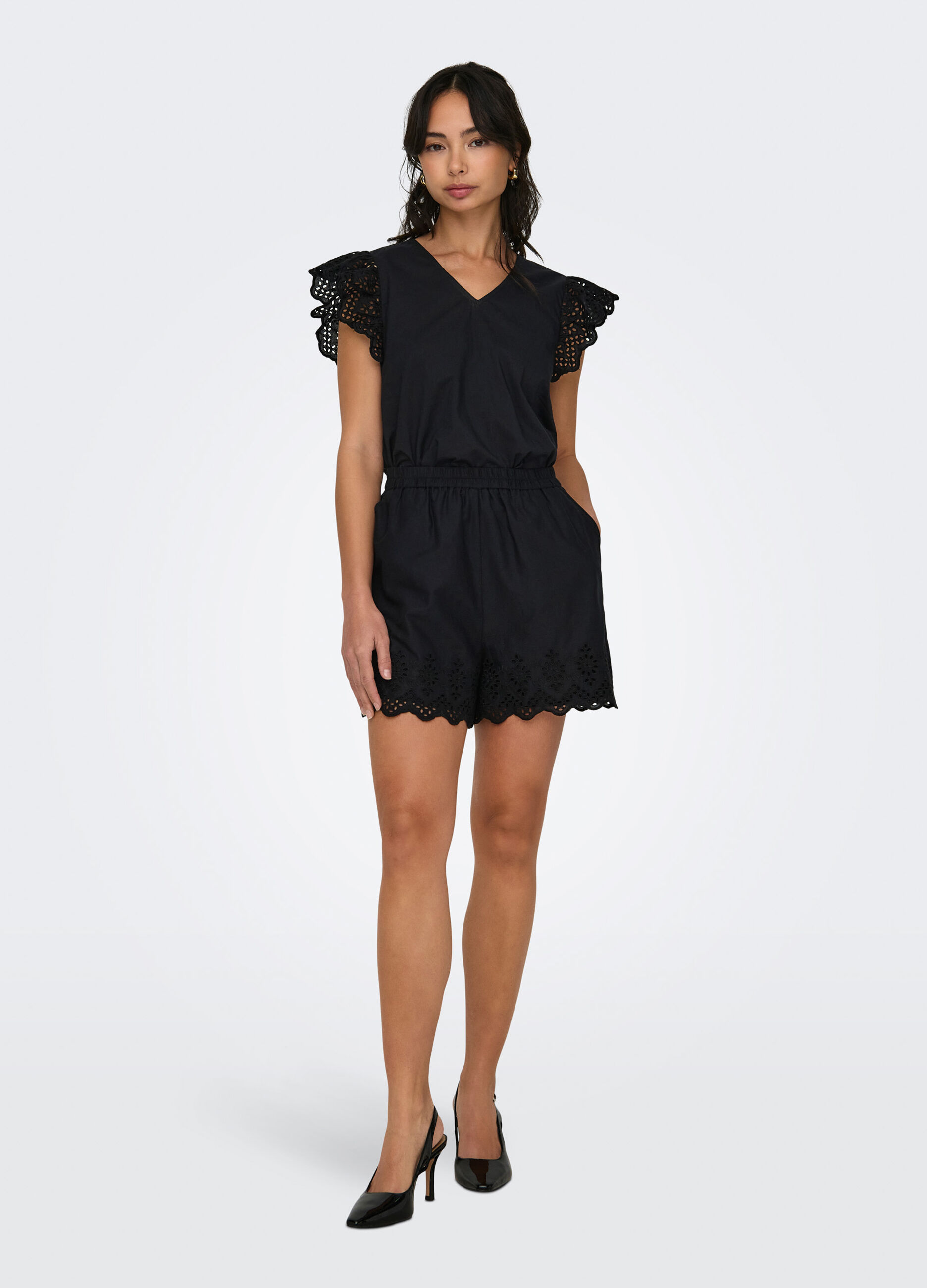 Shorts con vita elasticizzata donna