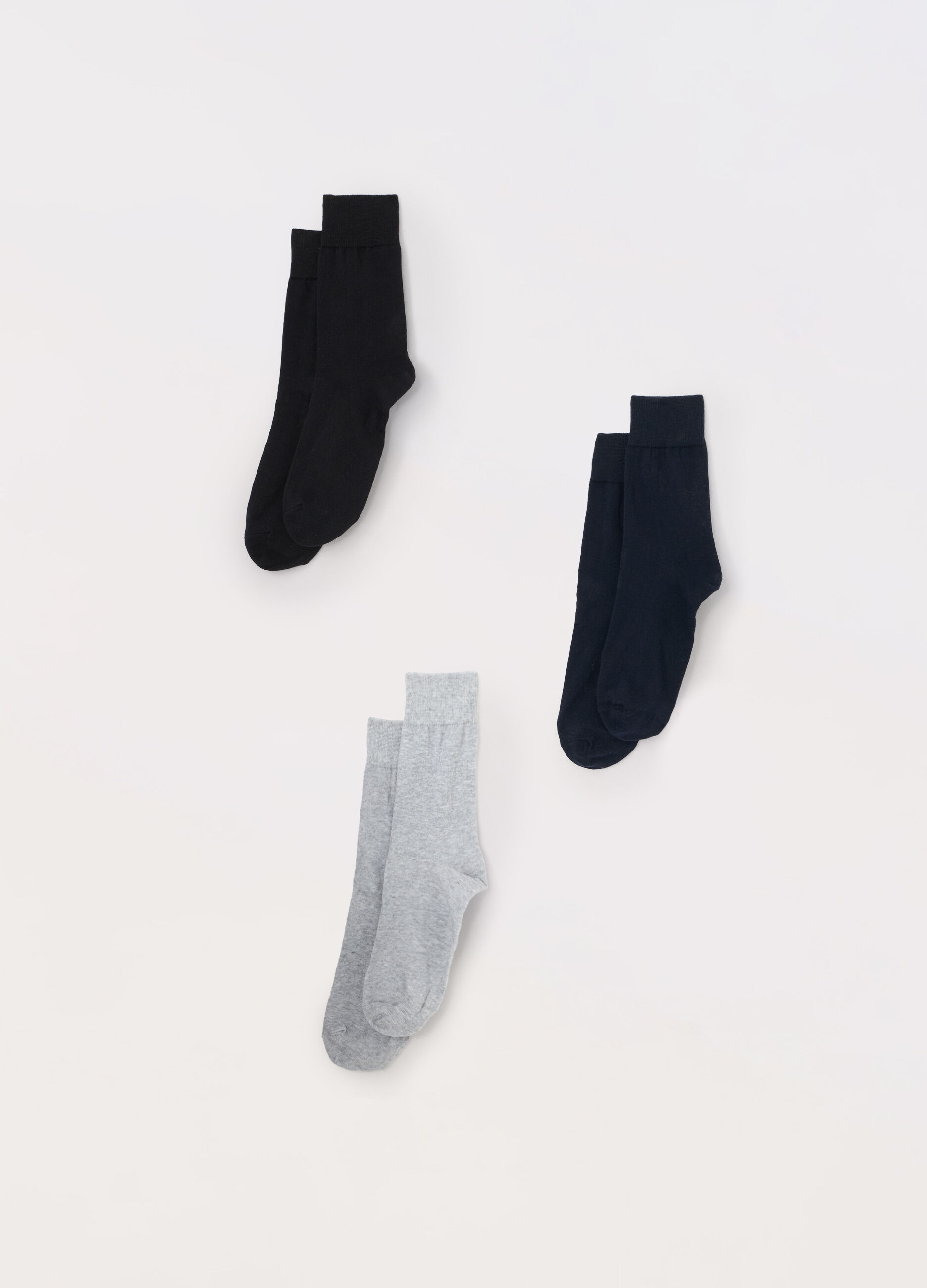 3 pack calze corte in misto cotone uomo