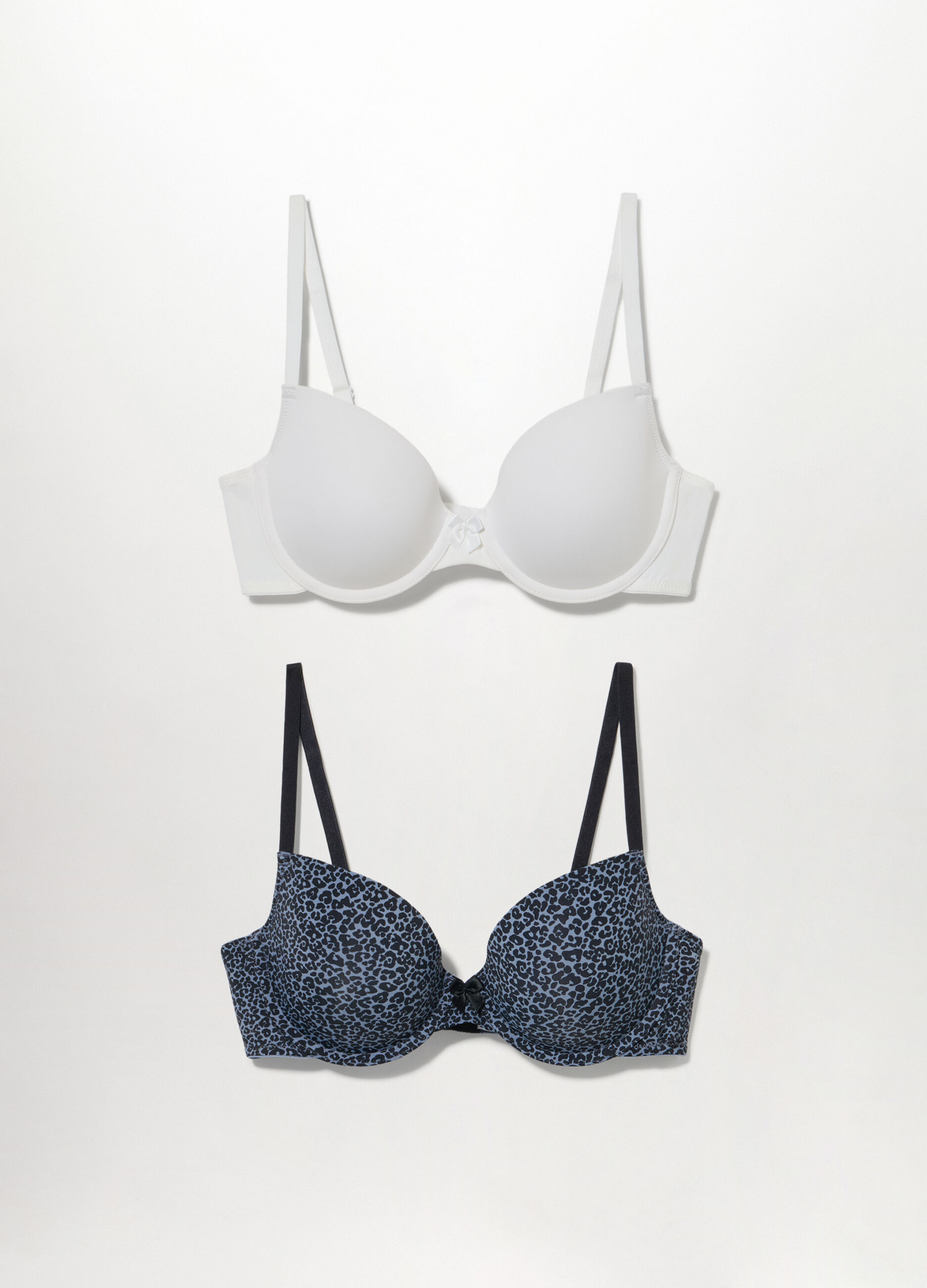Pack 2 reggiseni imbottiti in microfibra
