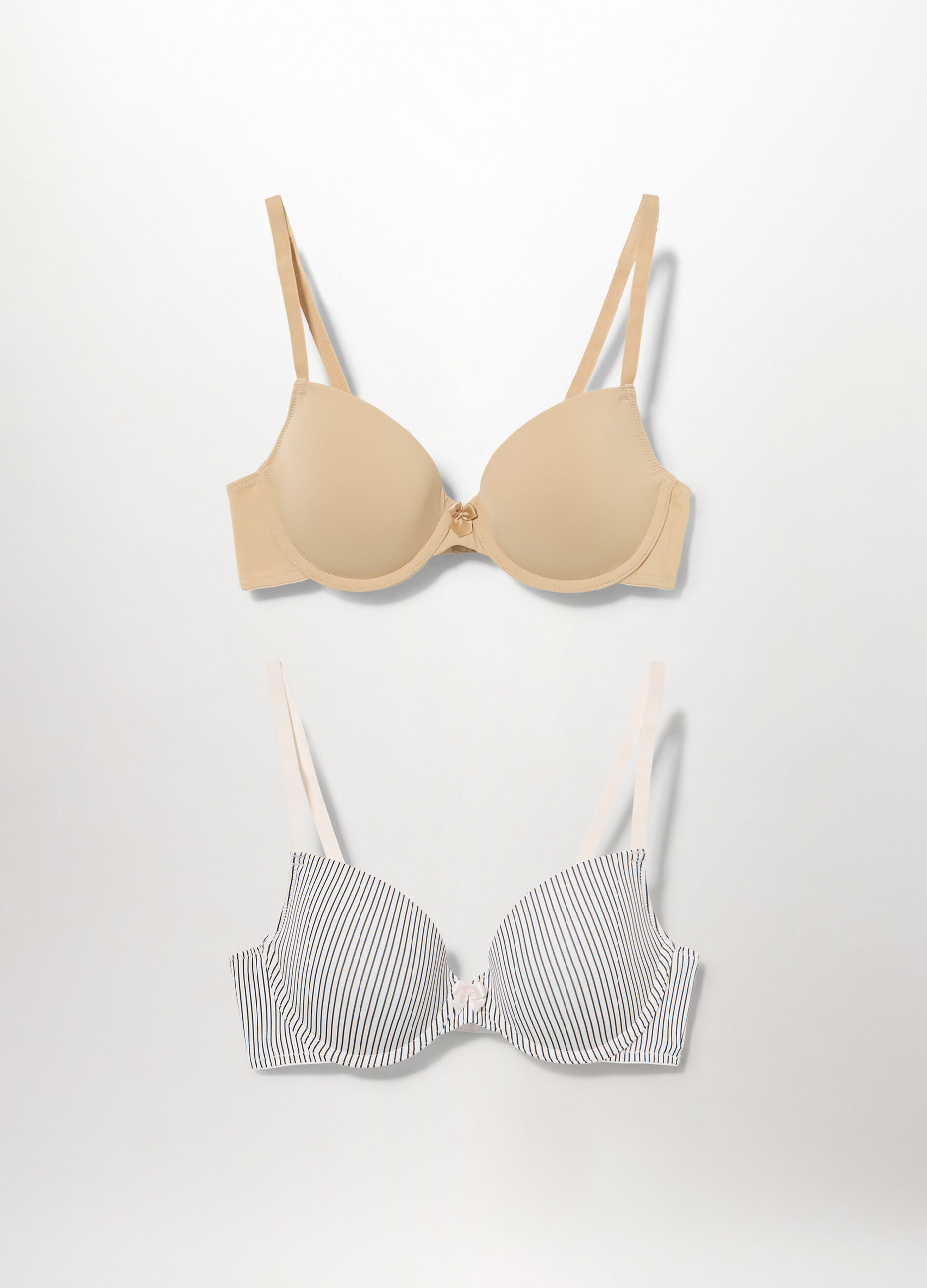 Pack 2 reggiseni imbottiti in microfibra