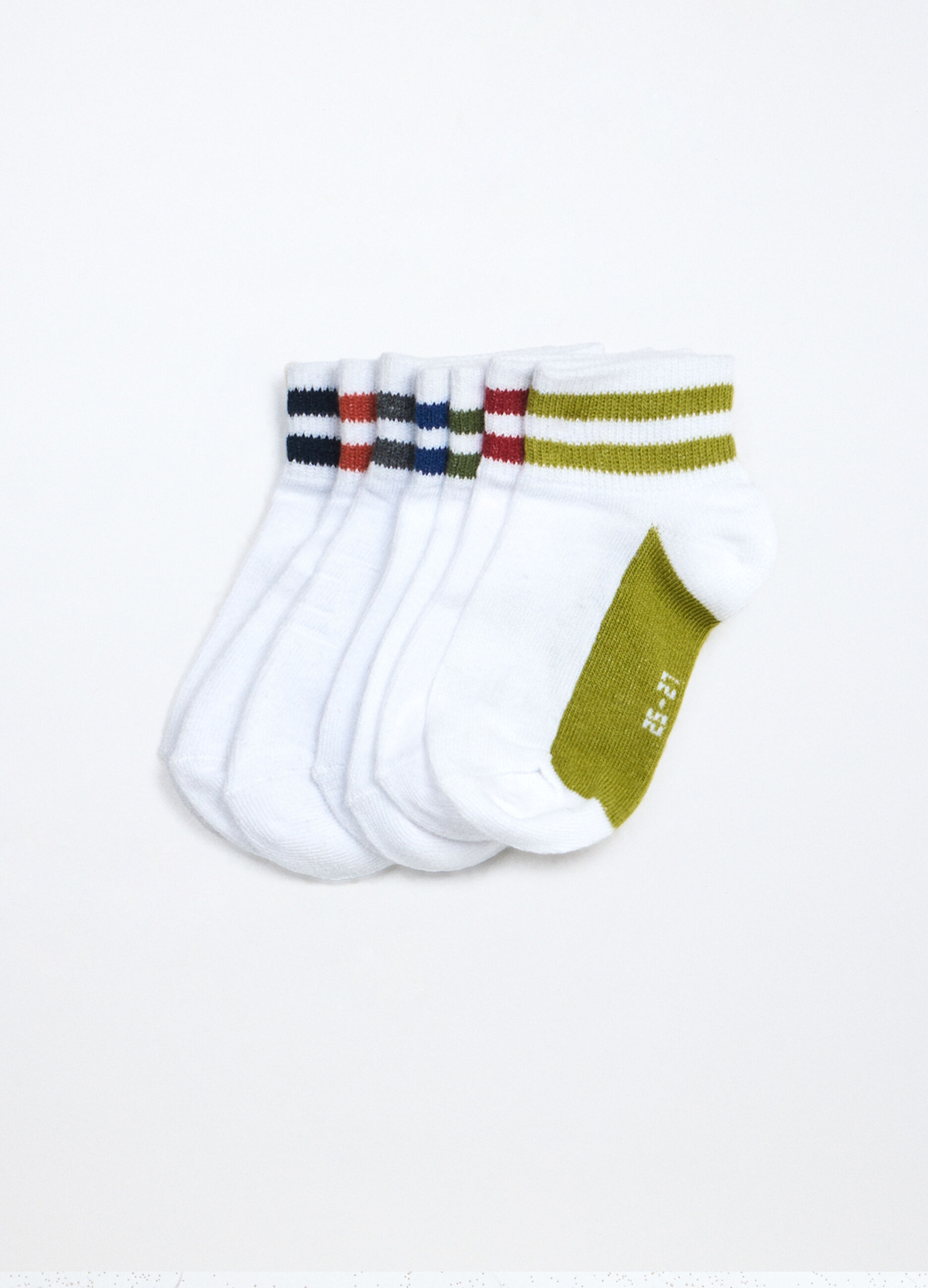 Pack 7 calzini corti misto cotone bambino