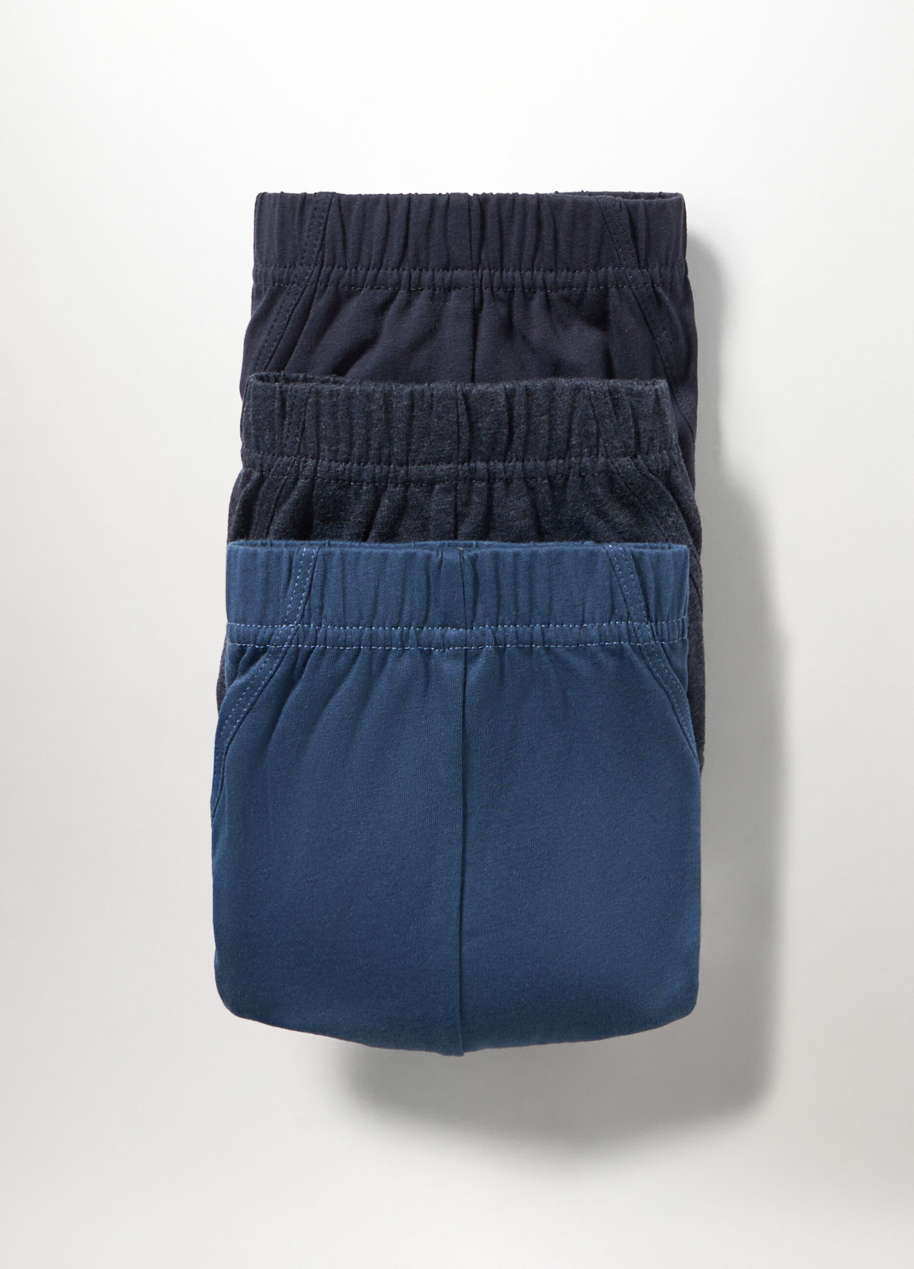 3 pack slip in jersey di cotone multicolor uomo
