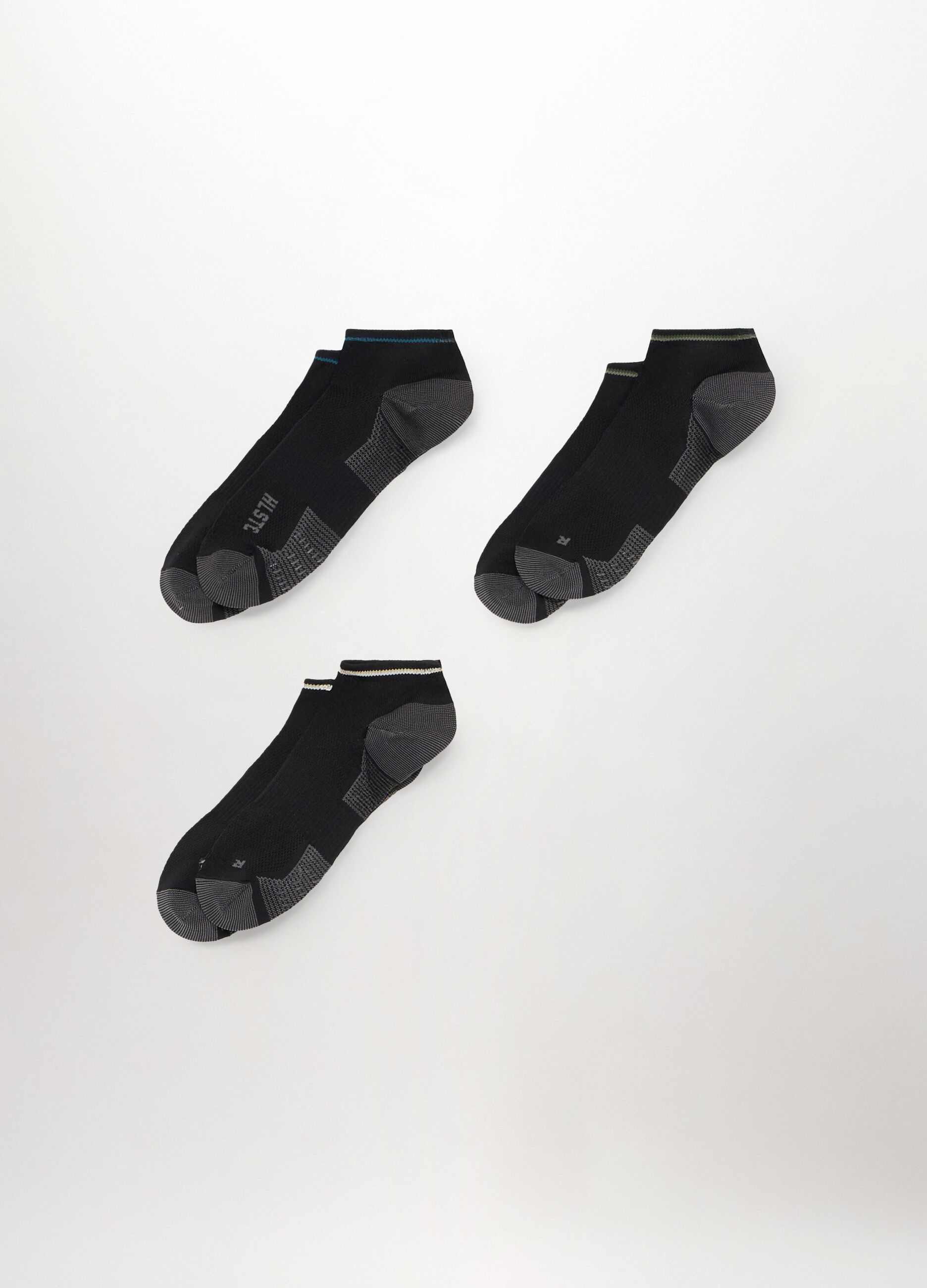 3 pack calzini sportivi in tessuto stretch uomo