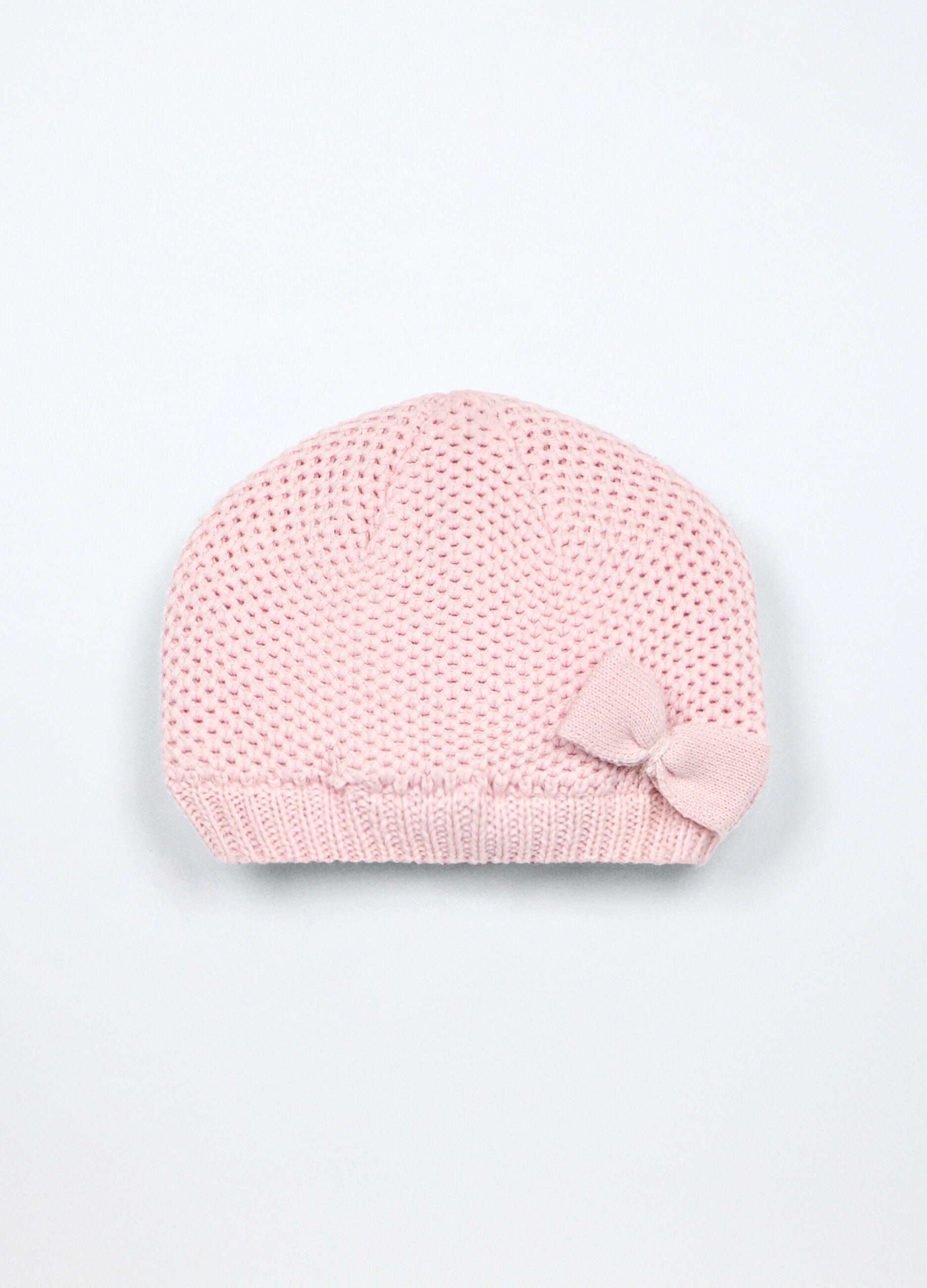 Berretto tricot in puro cotone neonata