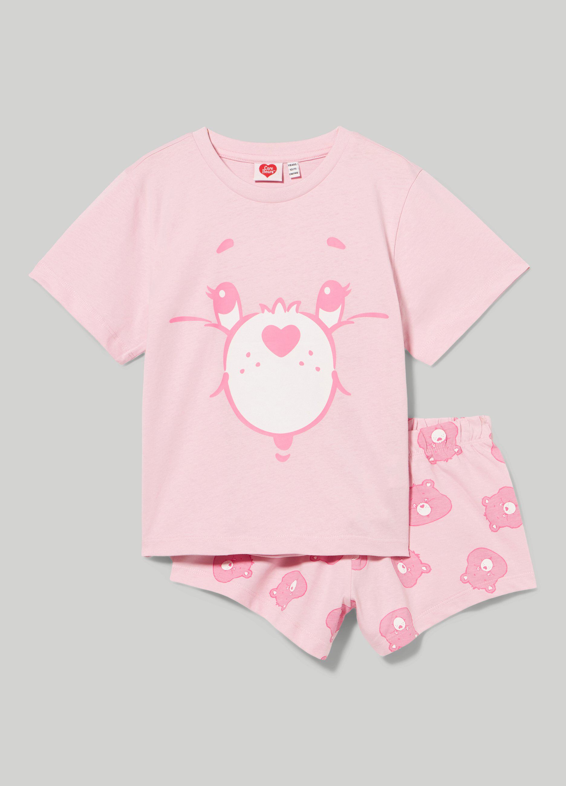 Set pigiama corto Care Bears in puro cotone ragazza