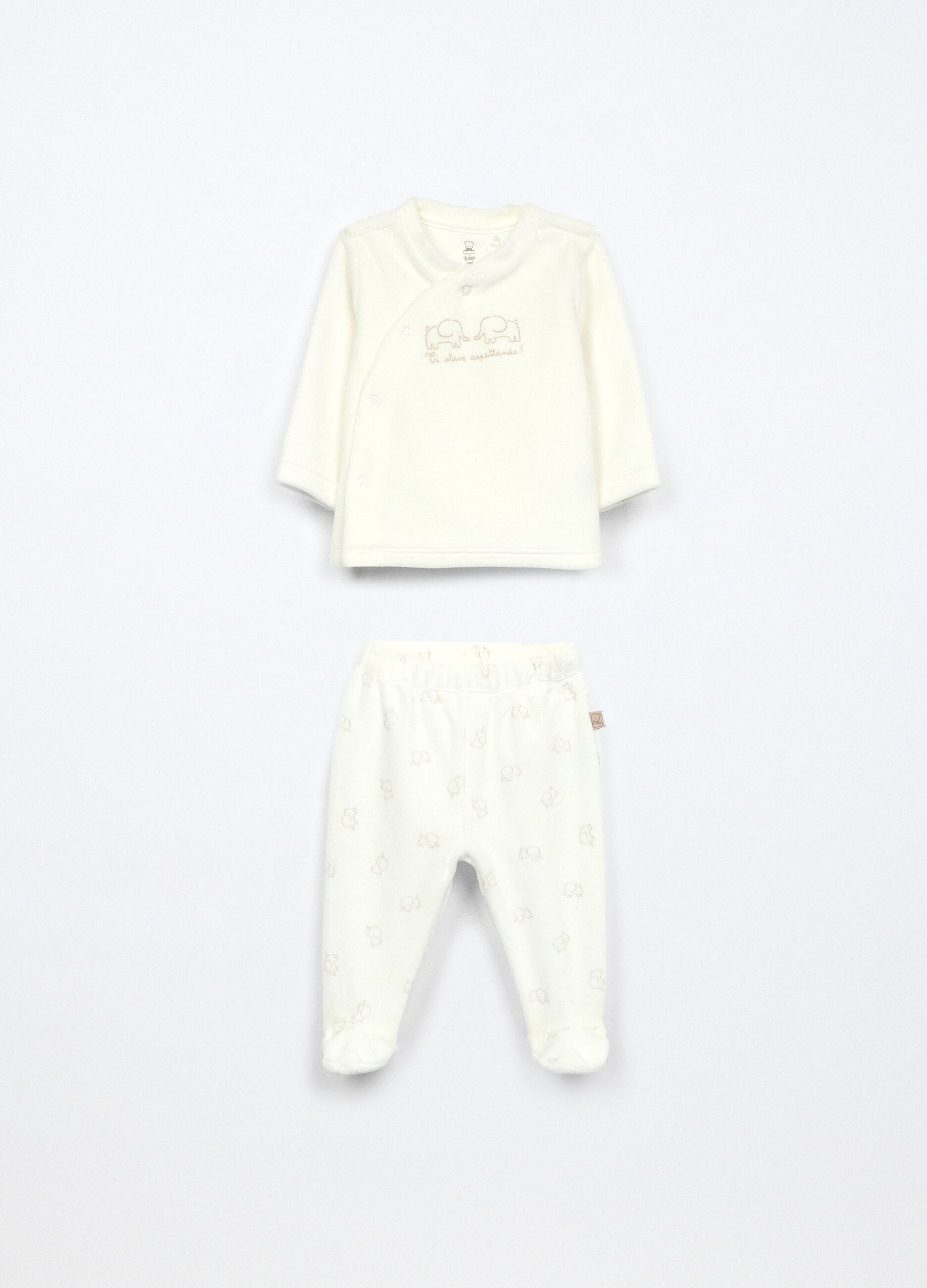 Set velour misto cotone