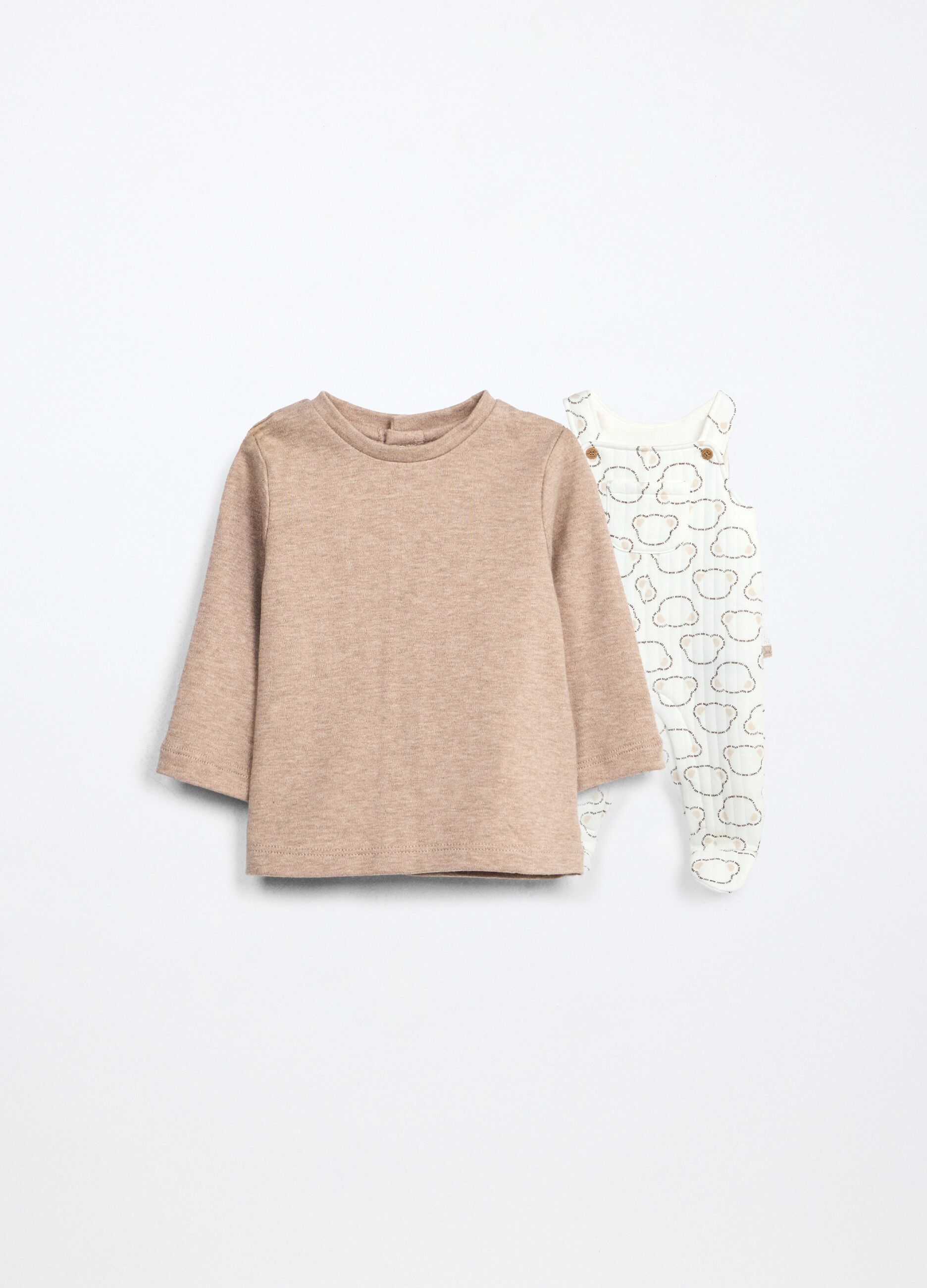 Set salopette + t-shirt neonato
