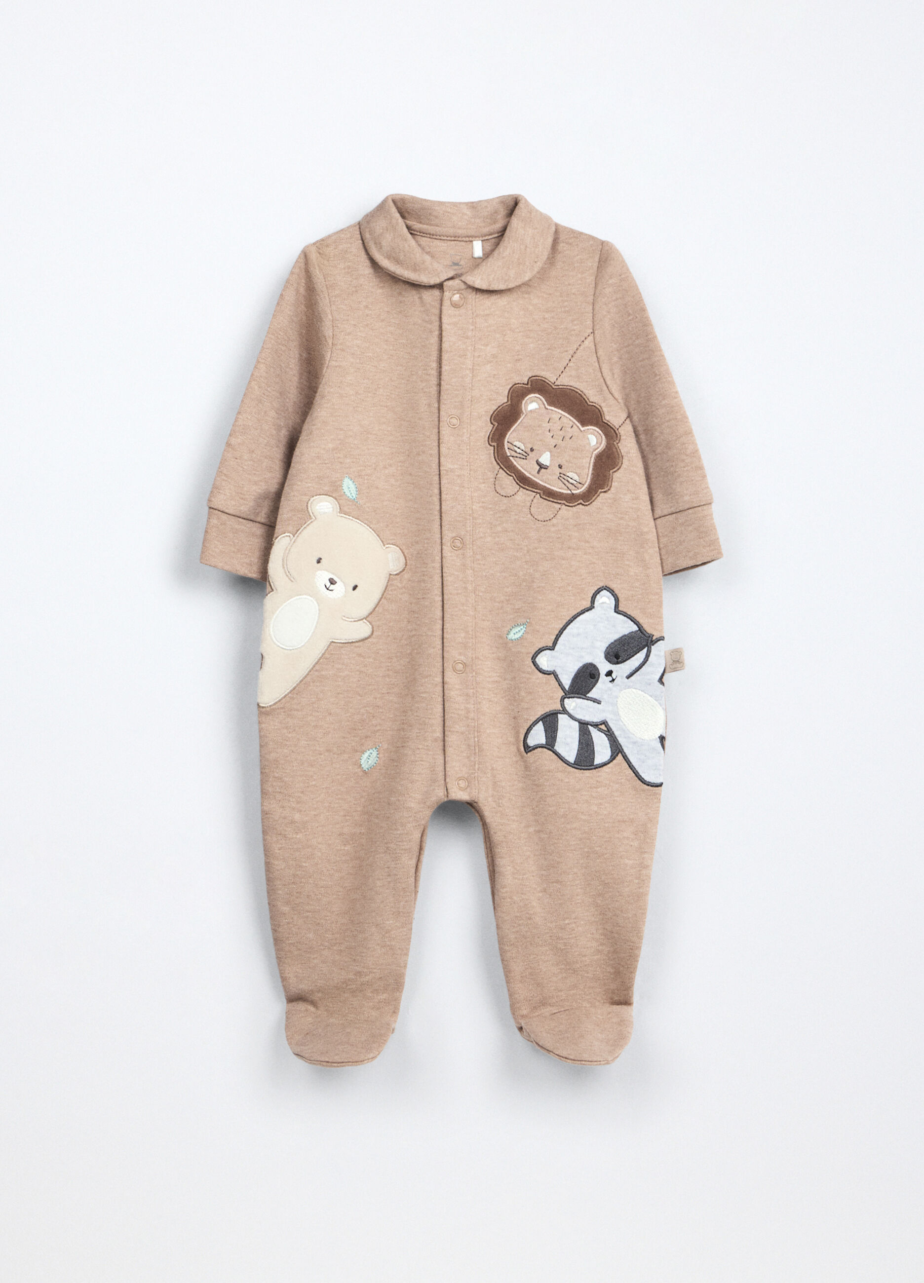 Tutina in interlock di puro cotone neonato