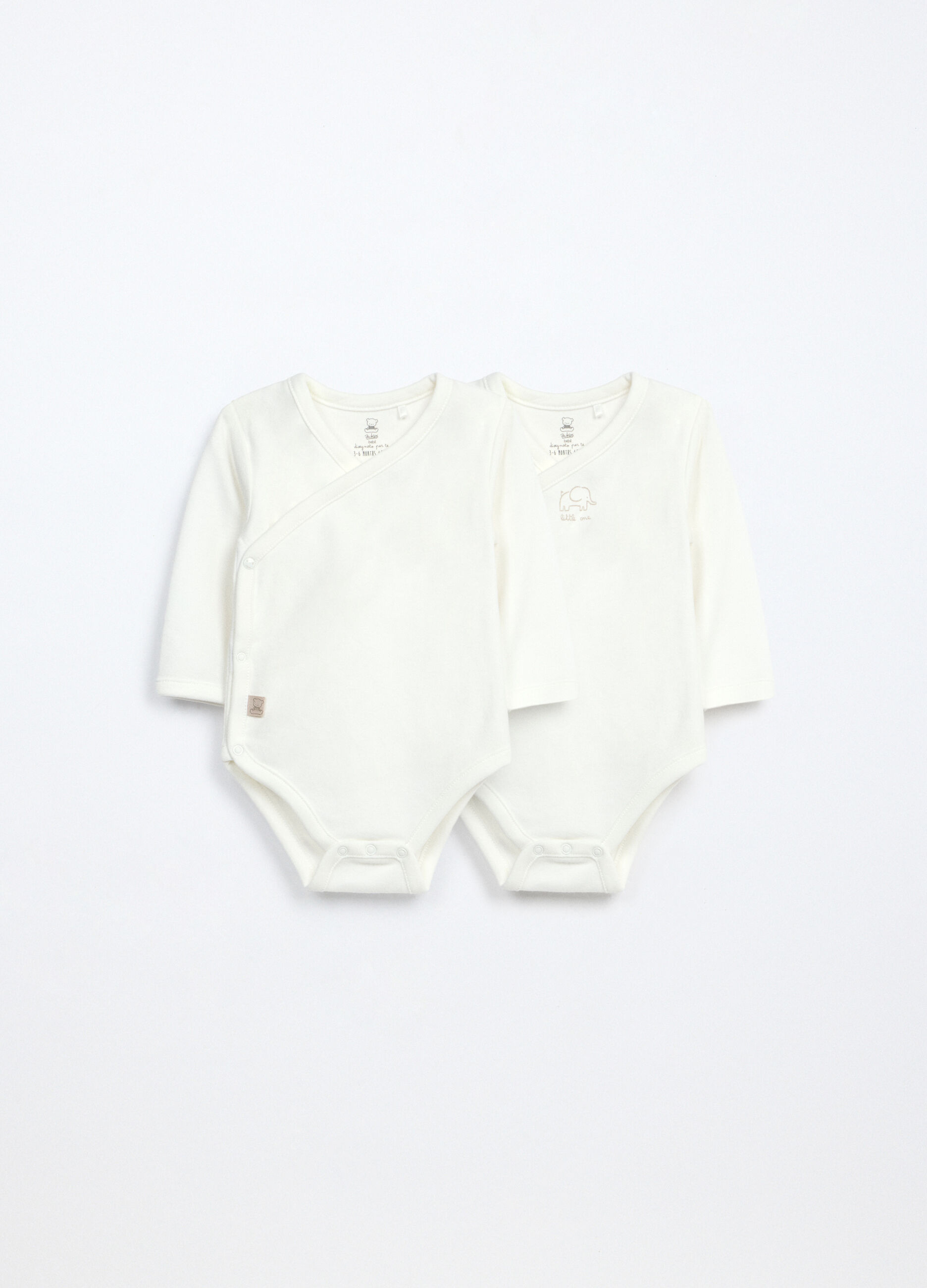 Pack 2 body in interlock di puro cotone