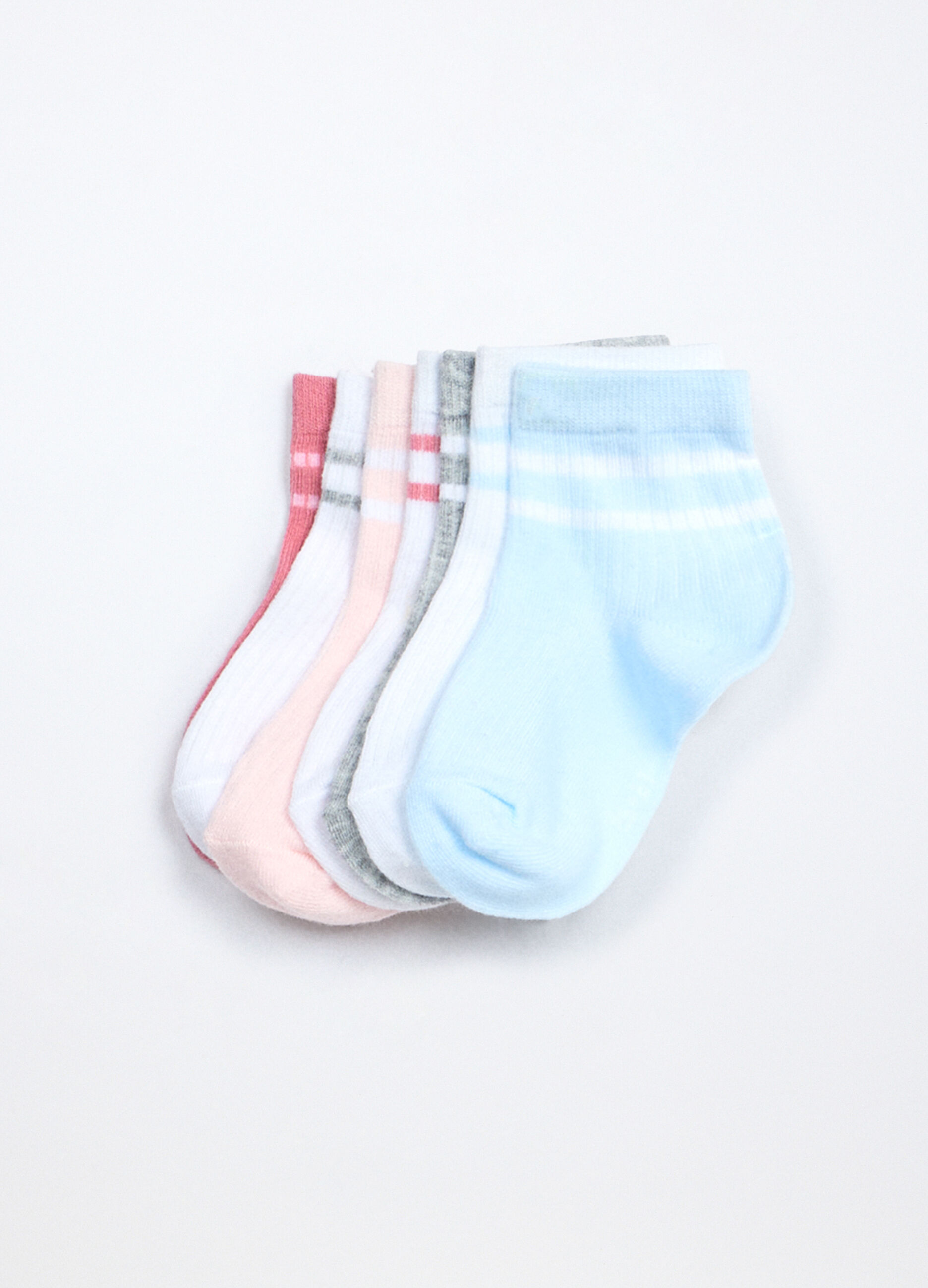 Pack 7 calze corte misto cotone bambina