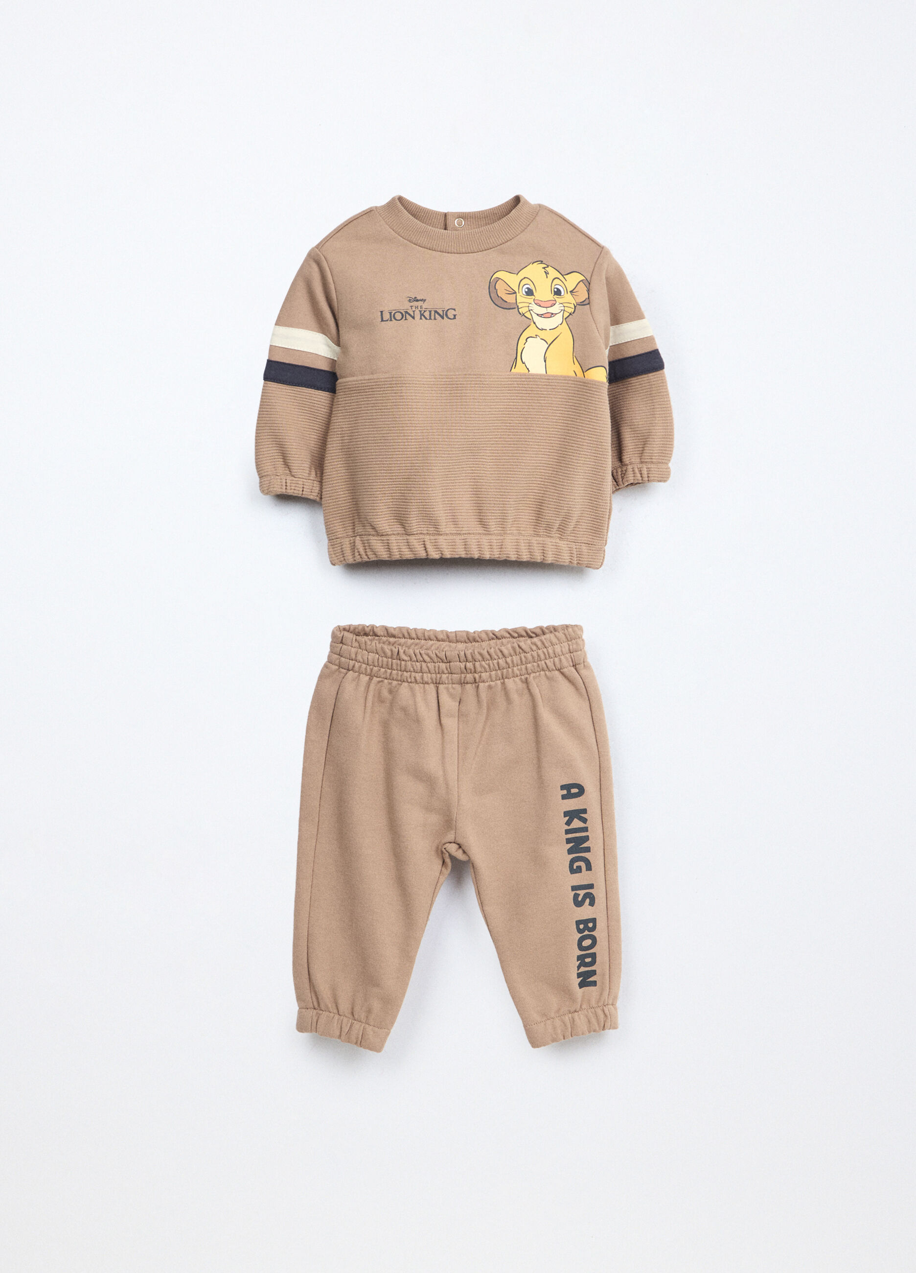Jogging set in french terry di puro cotone