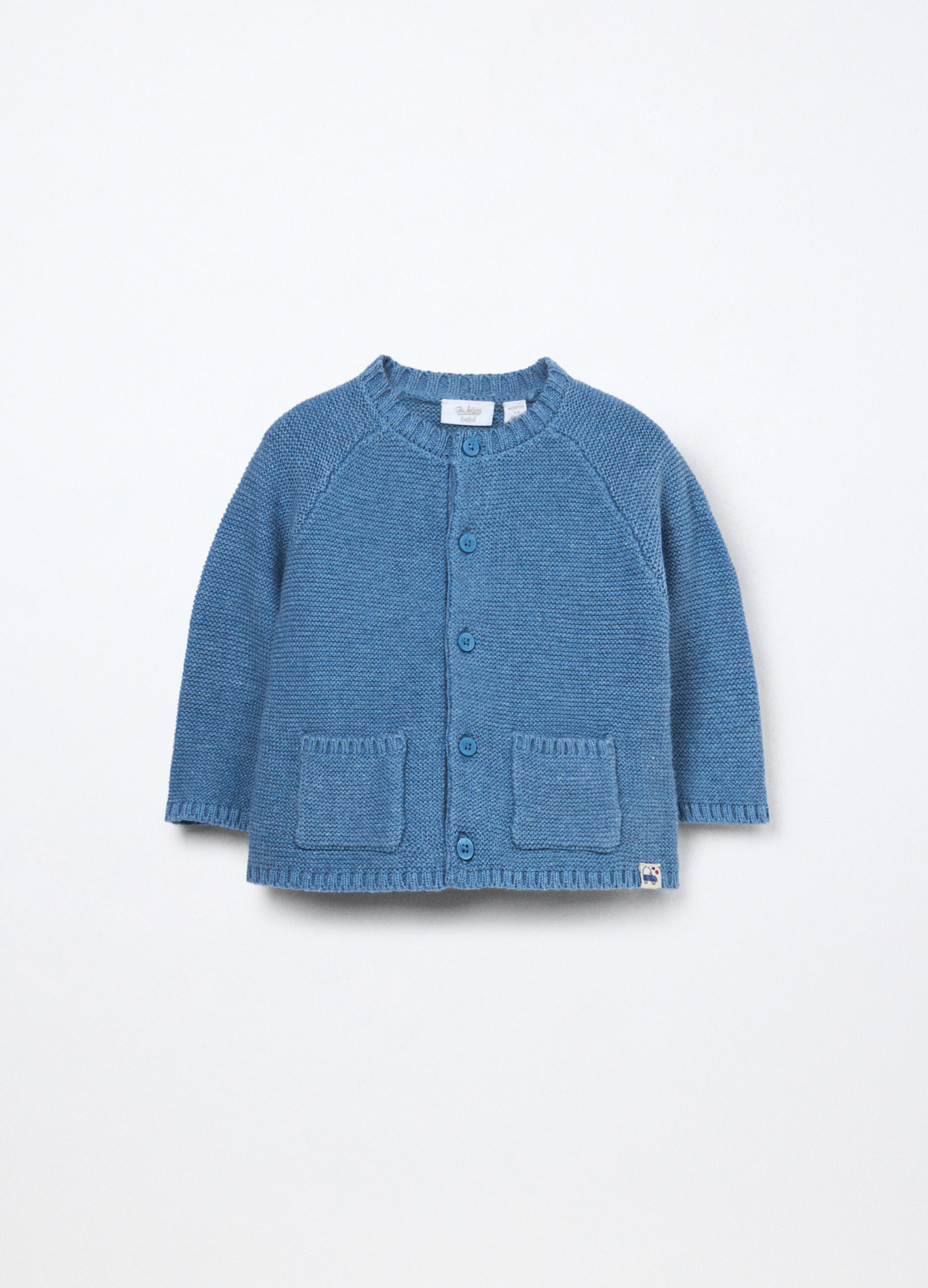 Cardigan tricot misto cotone neonato