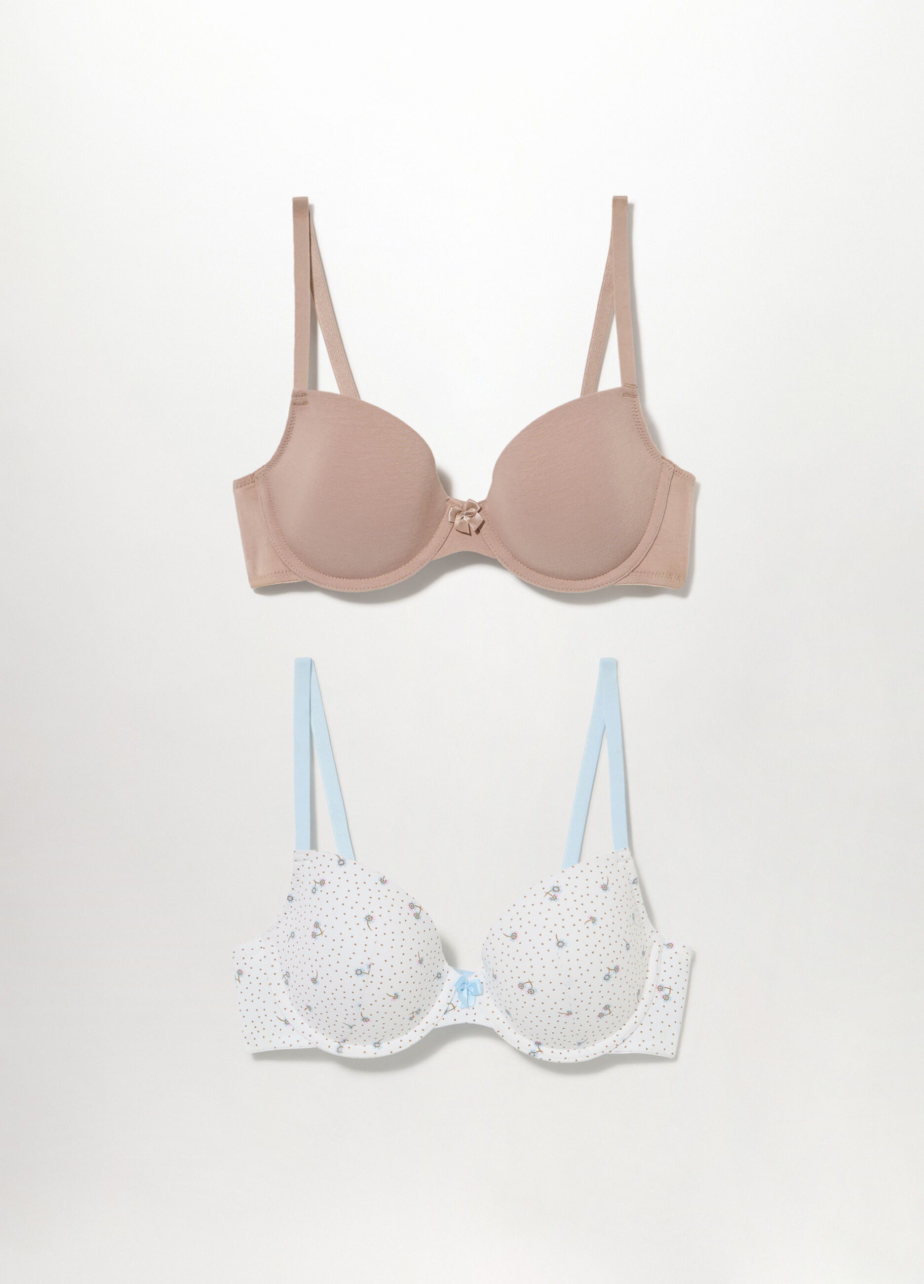 Pack 2 reggiseni imbottiti in cotone
