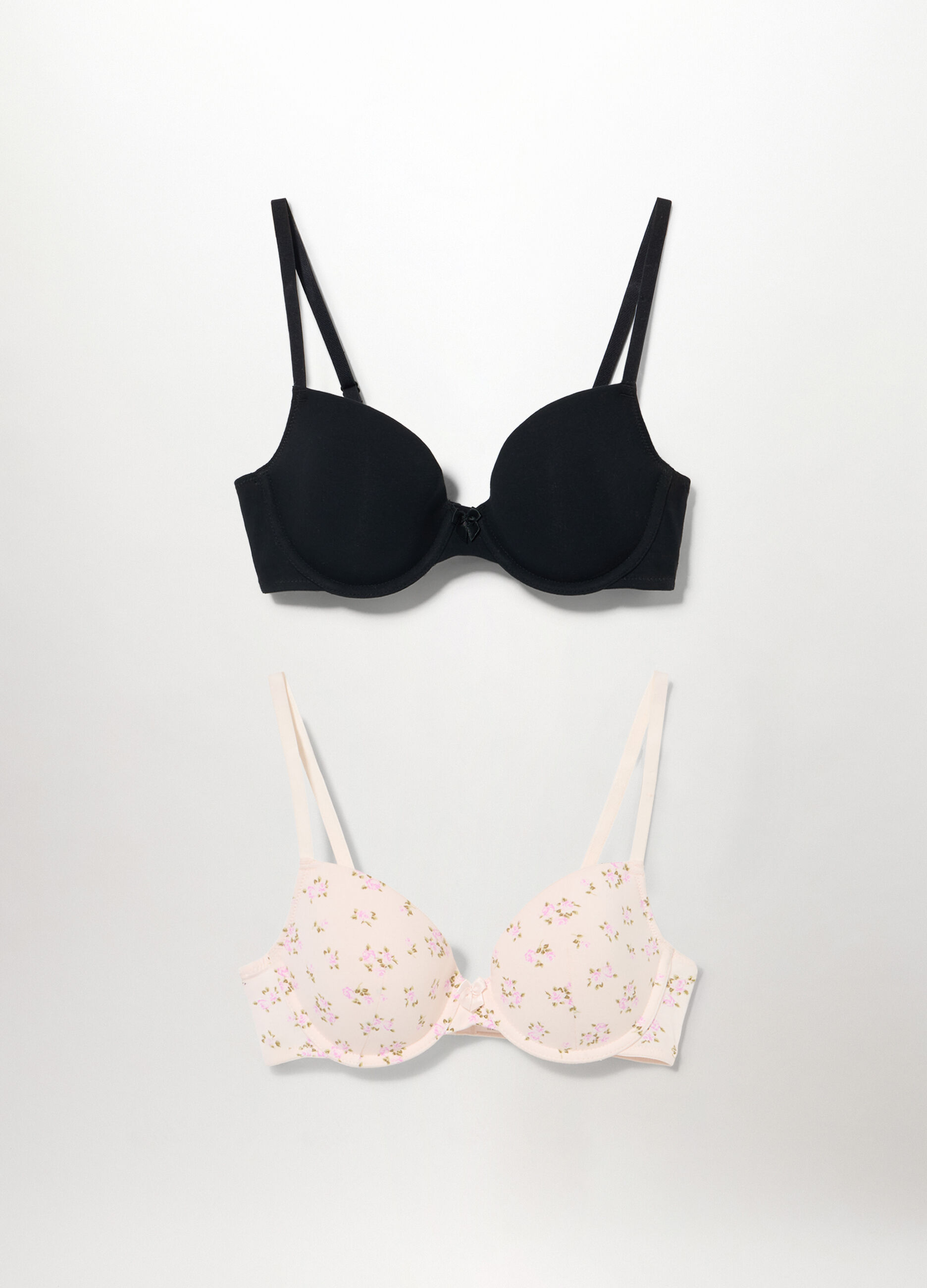 Pack 2 reggiseni imbottiti in cotone
