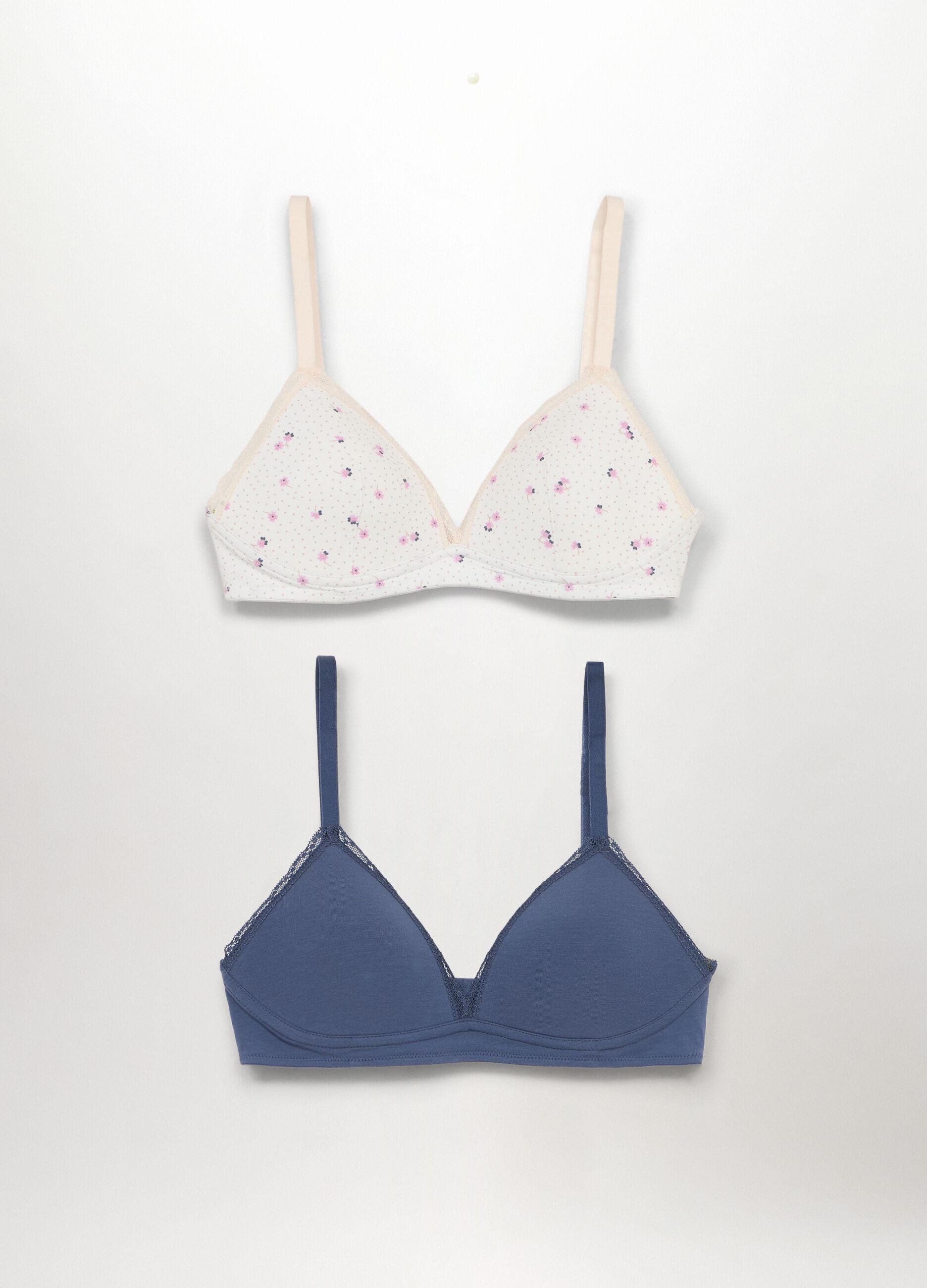 Pack 2 reggiseni imbottiti in cotone