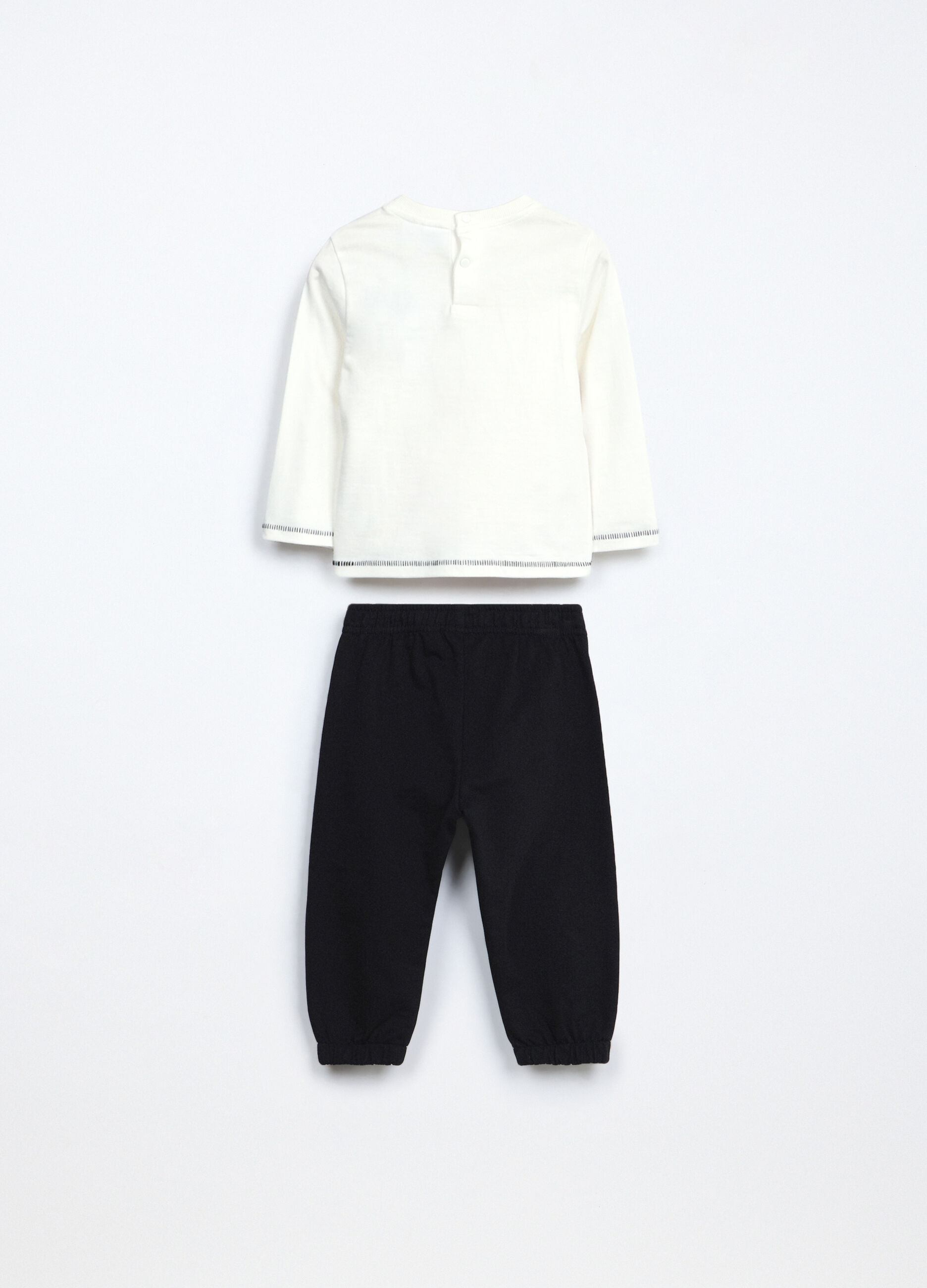 Jogging set in french terry di puro cotone neonato 3 Jogging set in french terry di puro cotone neonato