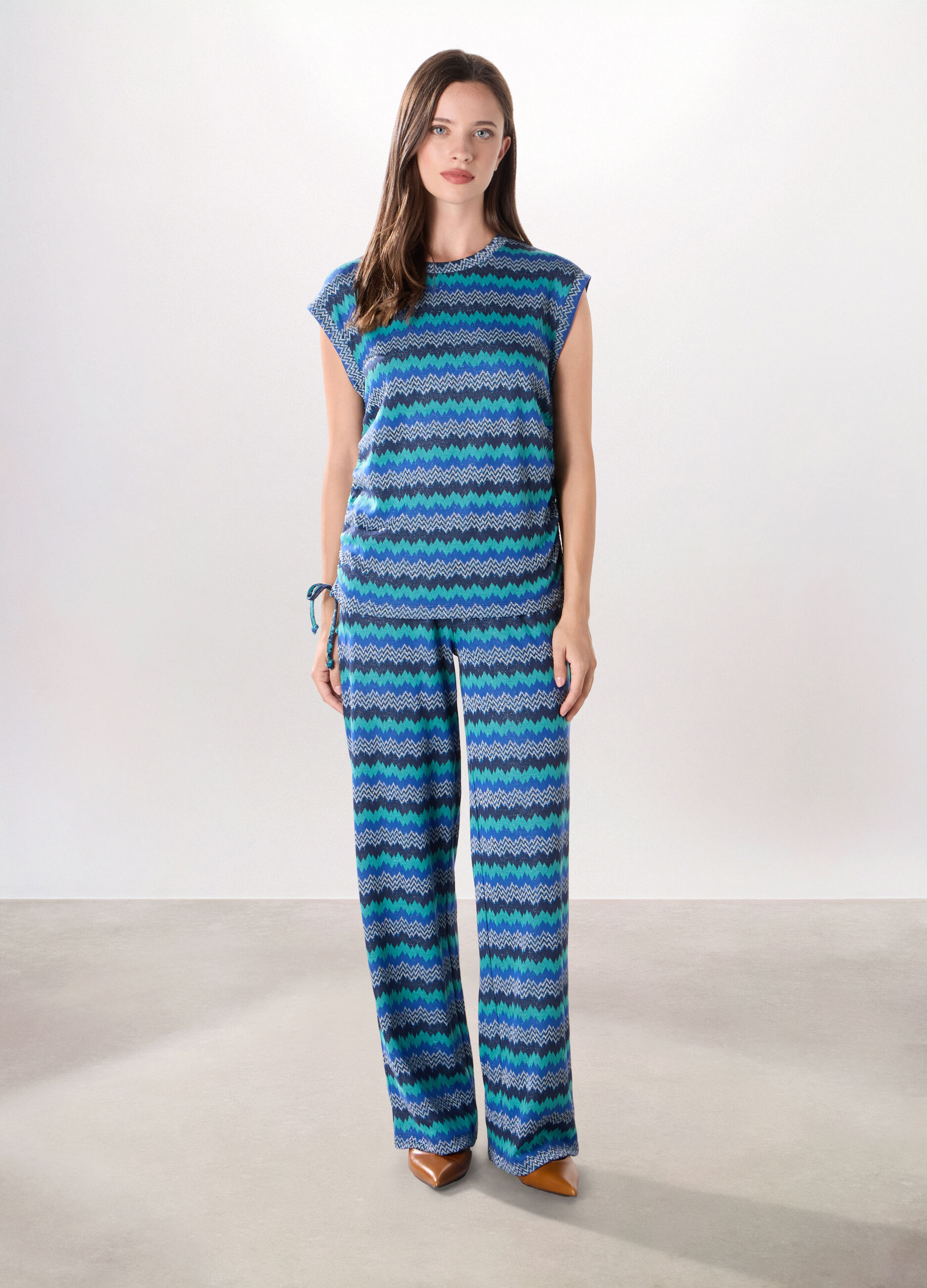 Pantaloni multicolor donna