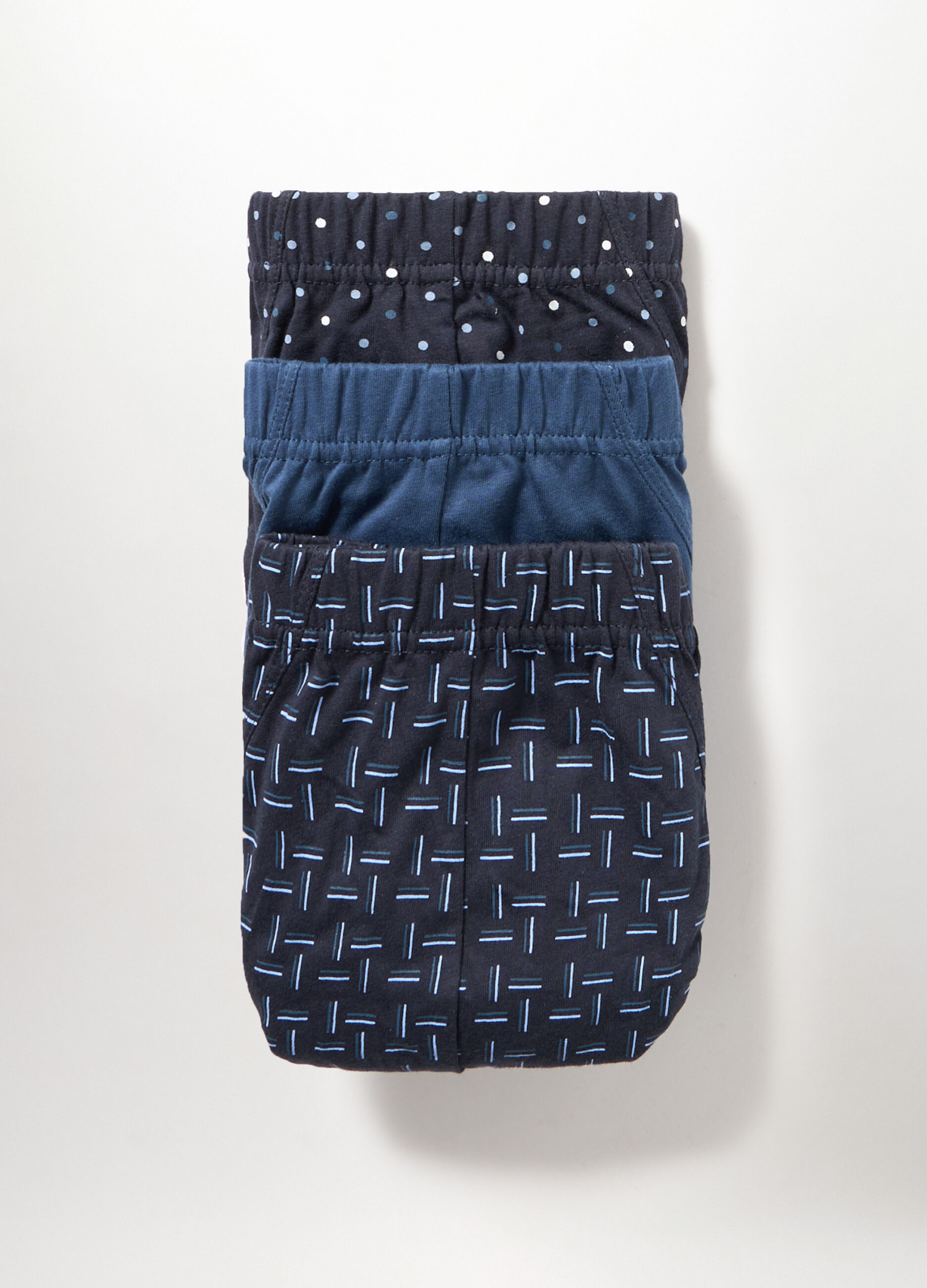 3 pack slip in cotone a fantasia uomo