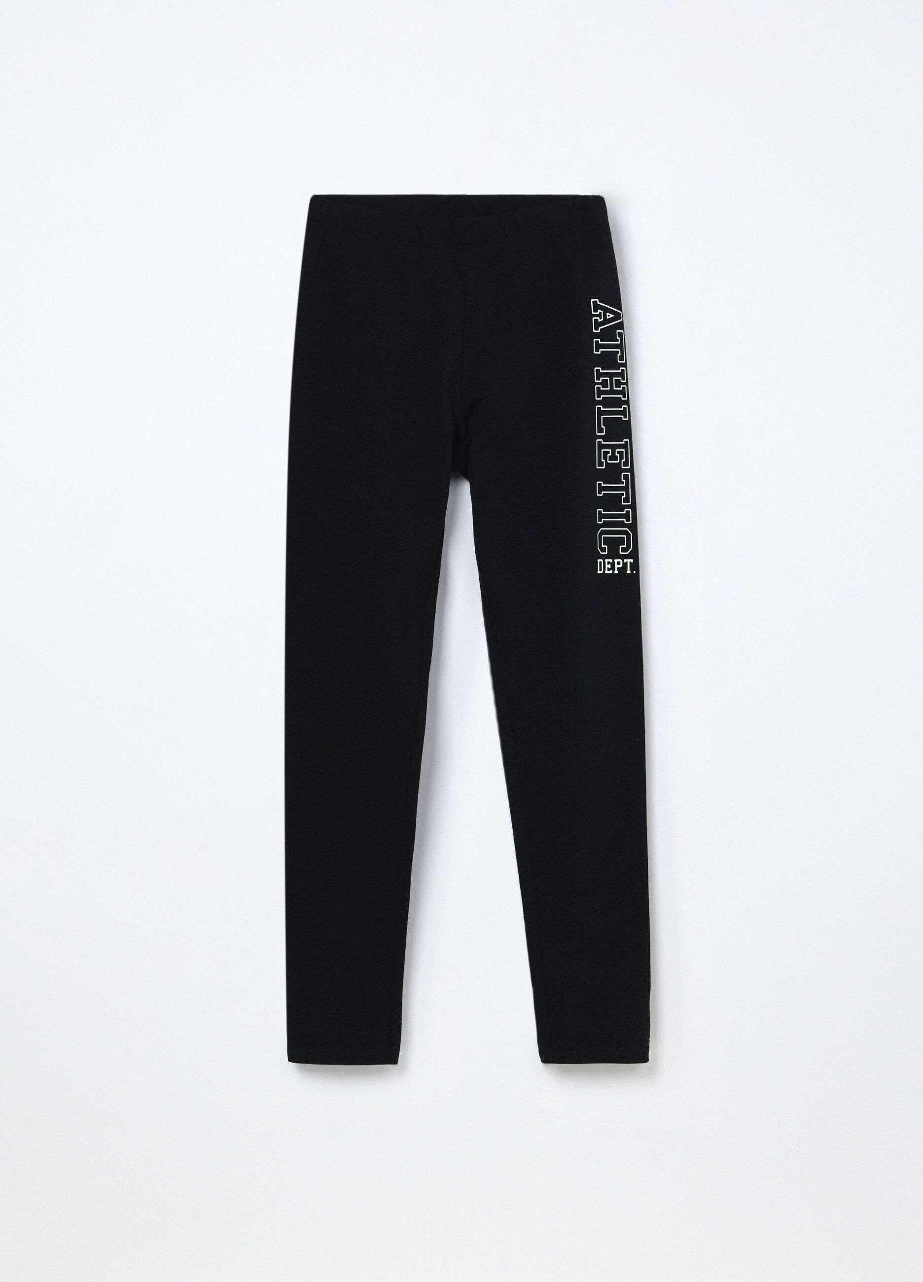 Leggings in french terry di cotone stretch ragazza