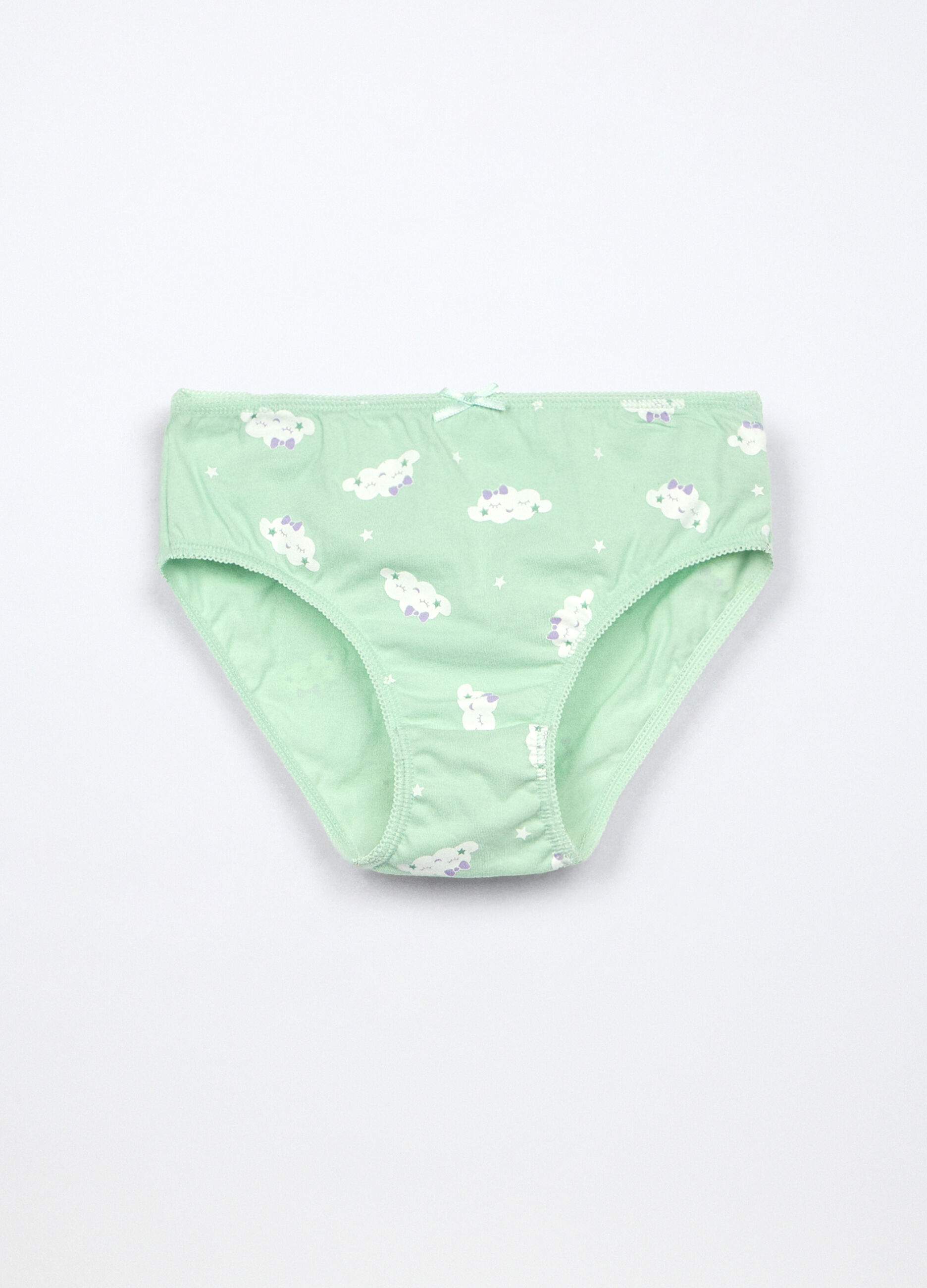 Pack 7 slip in jersey di puro cotone bambina 3 Pack 7 slip in jersey di puro cotone bambina