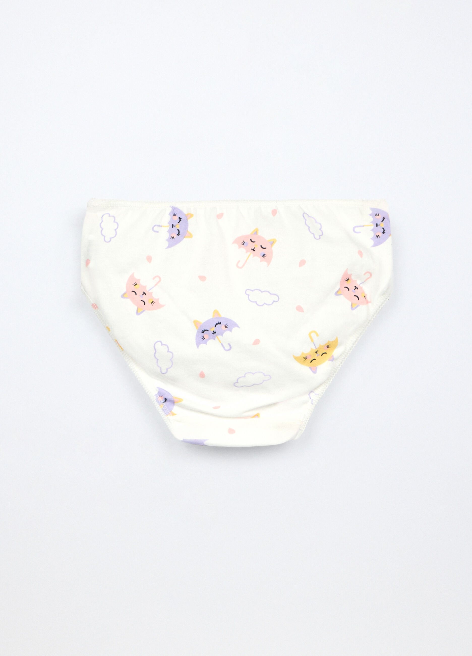 Pack 7 slip in jersey di puro cotone bambina 4 Pack 7 slip in jersey di puro cotone bambina