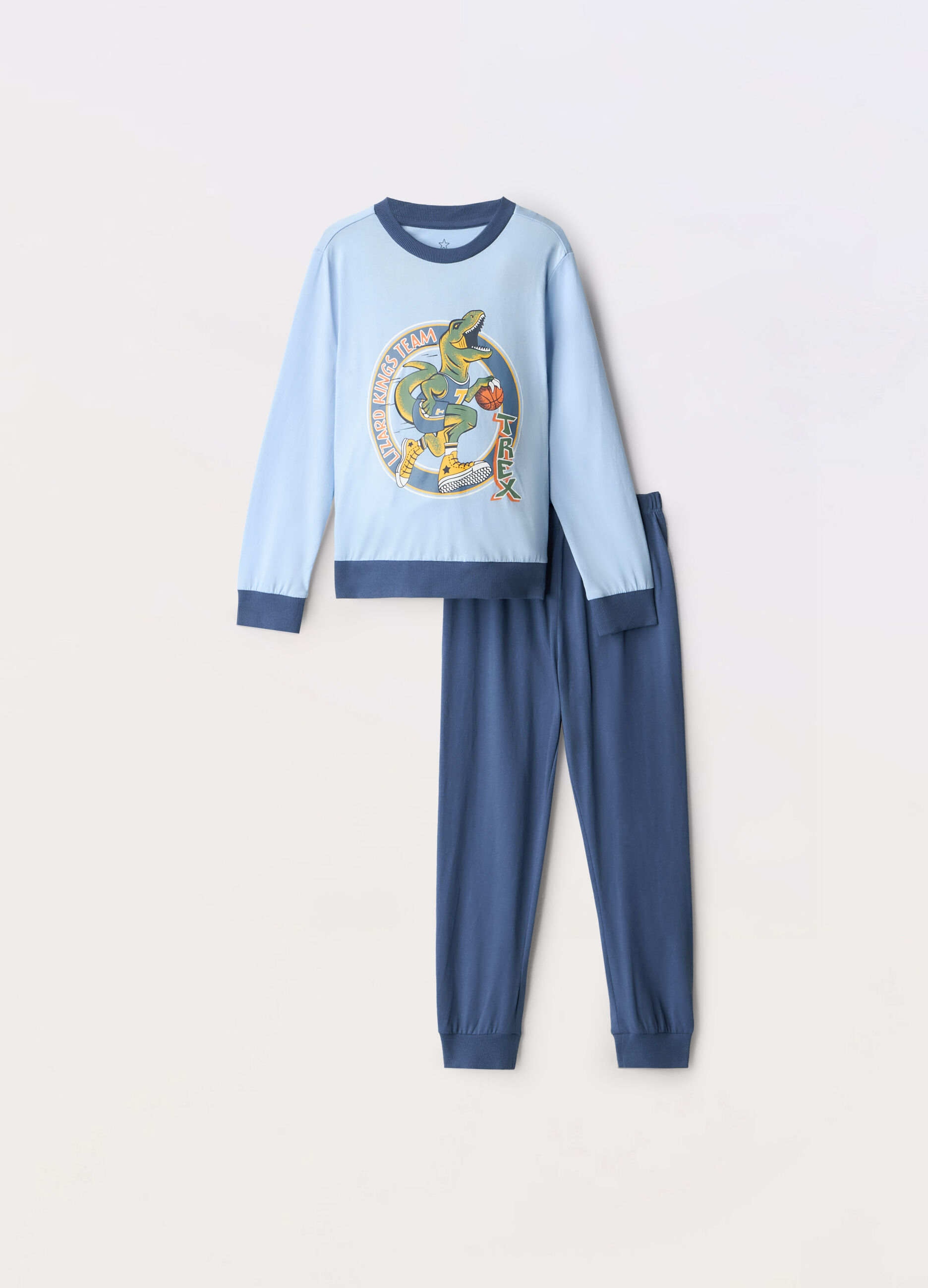 Set pigiama lungo in puro cotone bambino