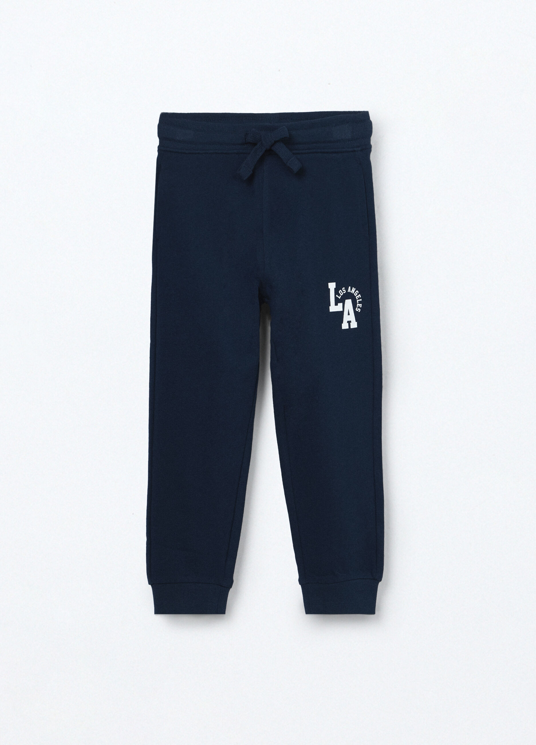 Jogger in french terry di puro cotone bambino