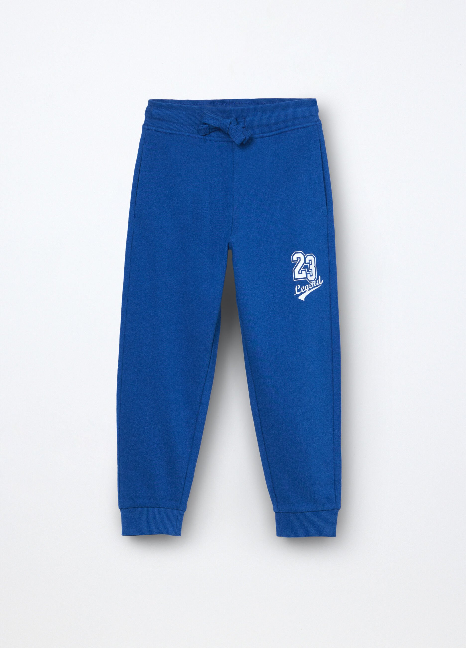 Jogger in french terry di puro cotone bambino