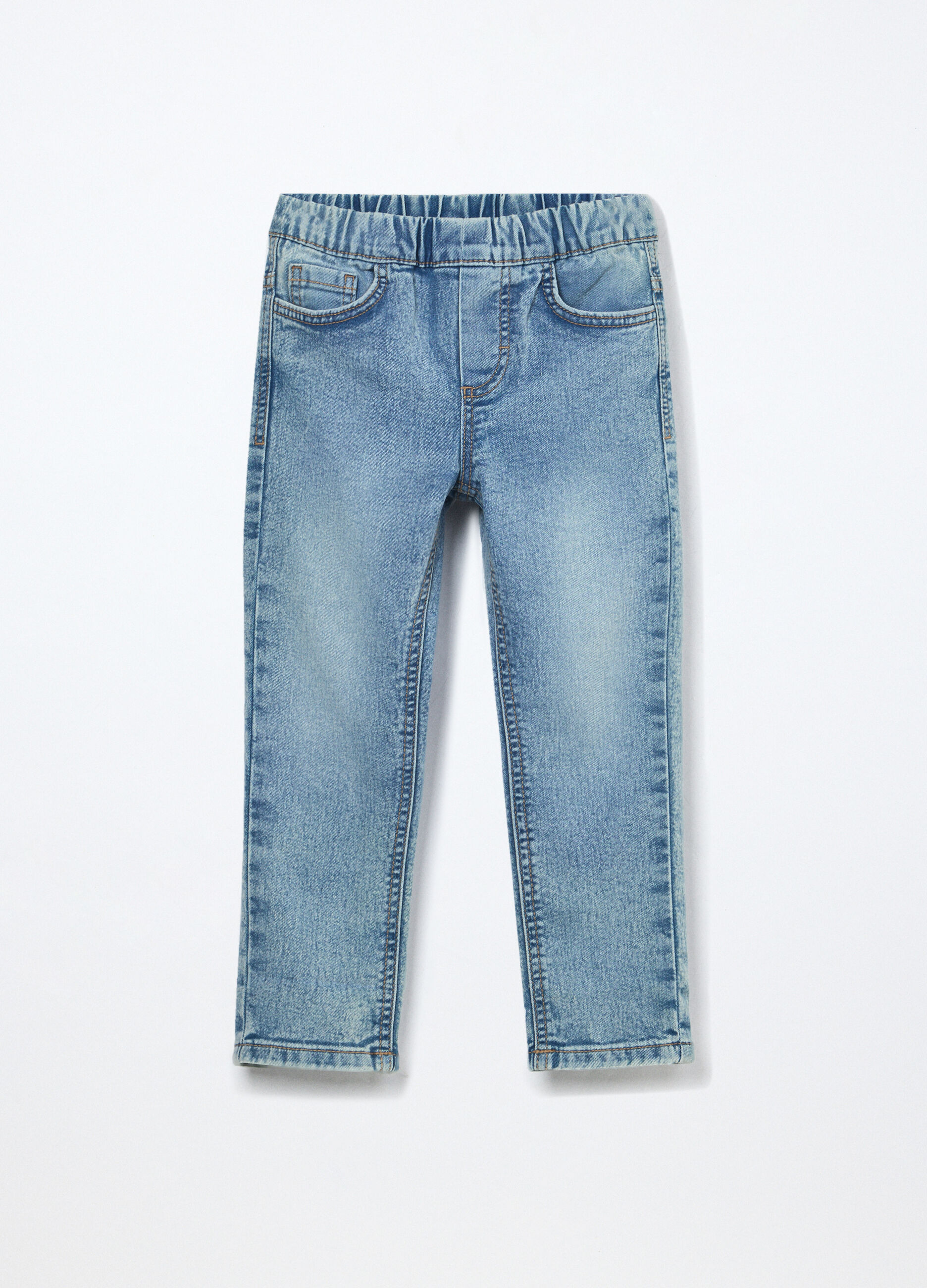 Pantaloni in denim di misto cotone bambino